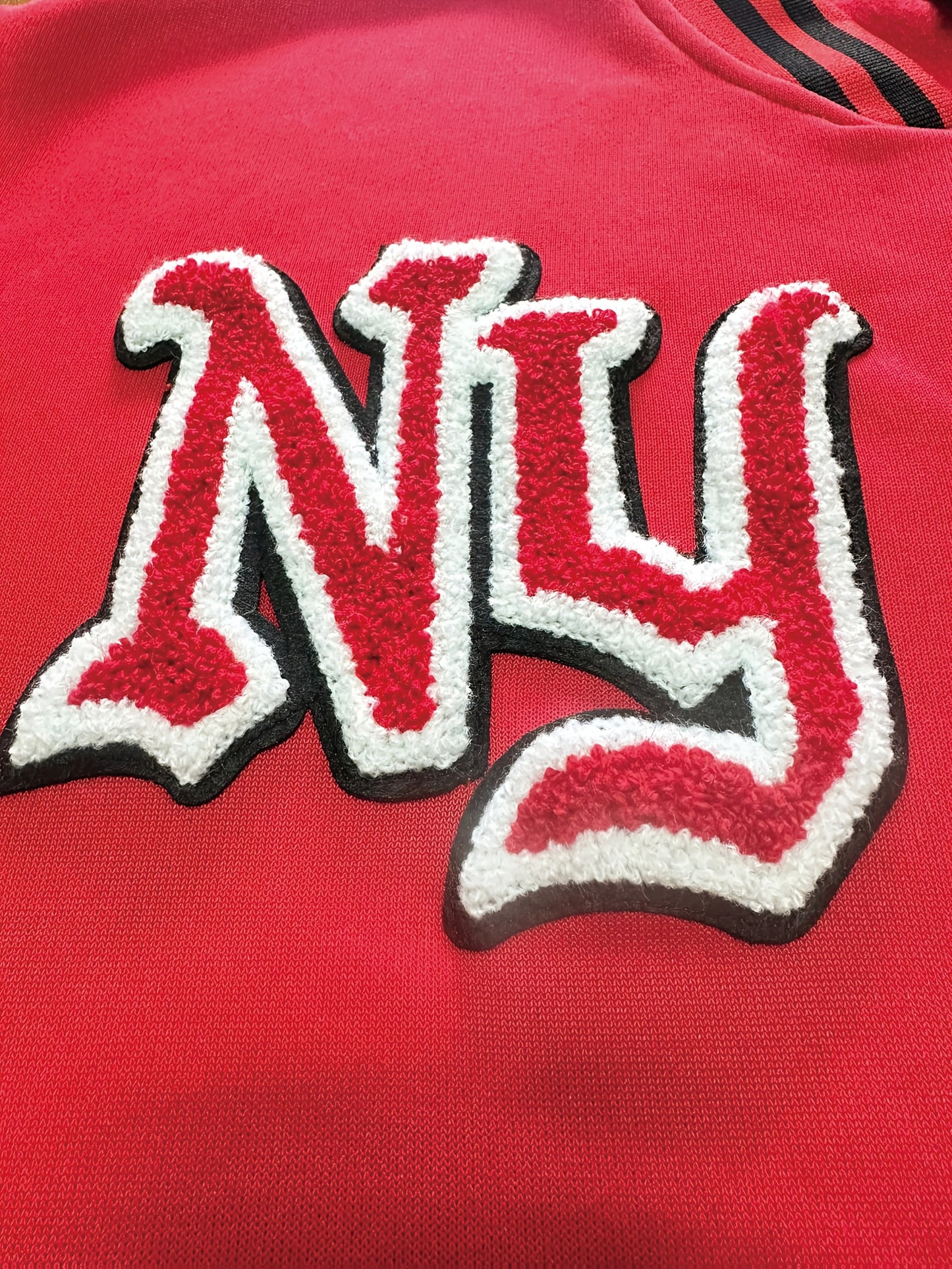 New York Embroidered Varsity Jacket - Men's Casual Fleece-Lined Baseball Coat, Lightweight & Warm for Fall/Winter, Machine Washable, Autumn, Hip Hop, Christmas & New Year, Leisure Style, Leisure Outing Occasion, Conventional