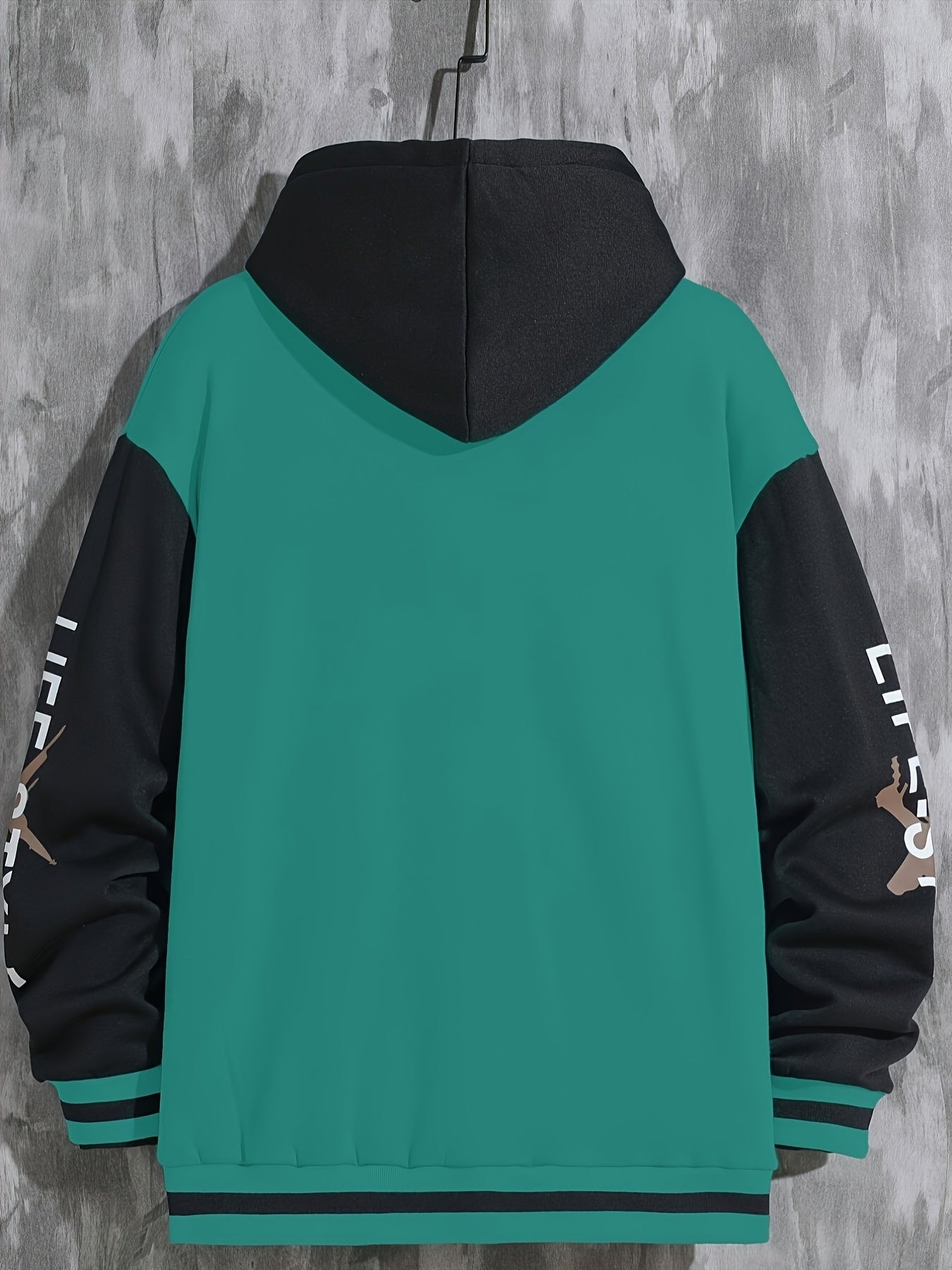 Men'S Casual Baseball Jacket, Polyester 100% Knit Fabric, Long Sleeve with Alphabet Pattern, Regular Length, Button Closure, Baseball Collar, Single Breasted Placket, Loose Fit, 200g/m² Weight - Spring/Fall Fashion