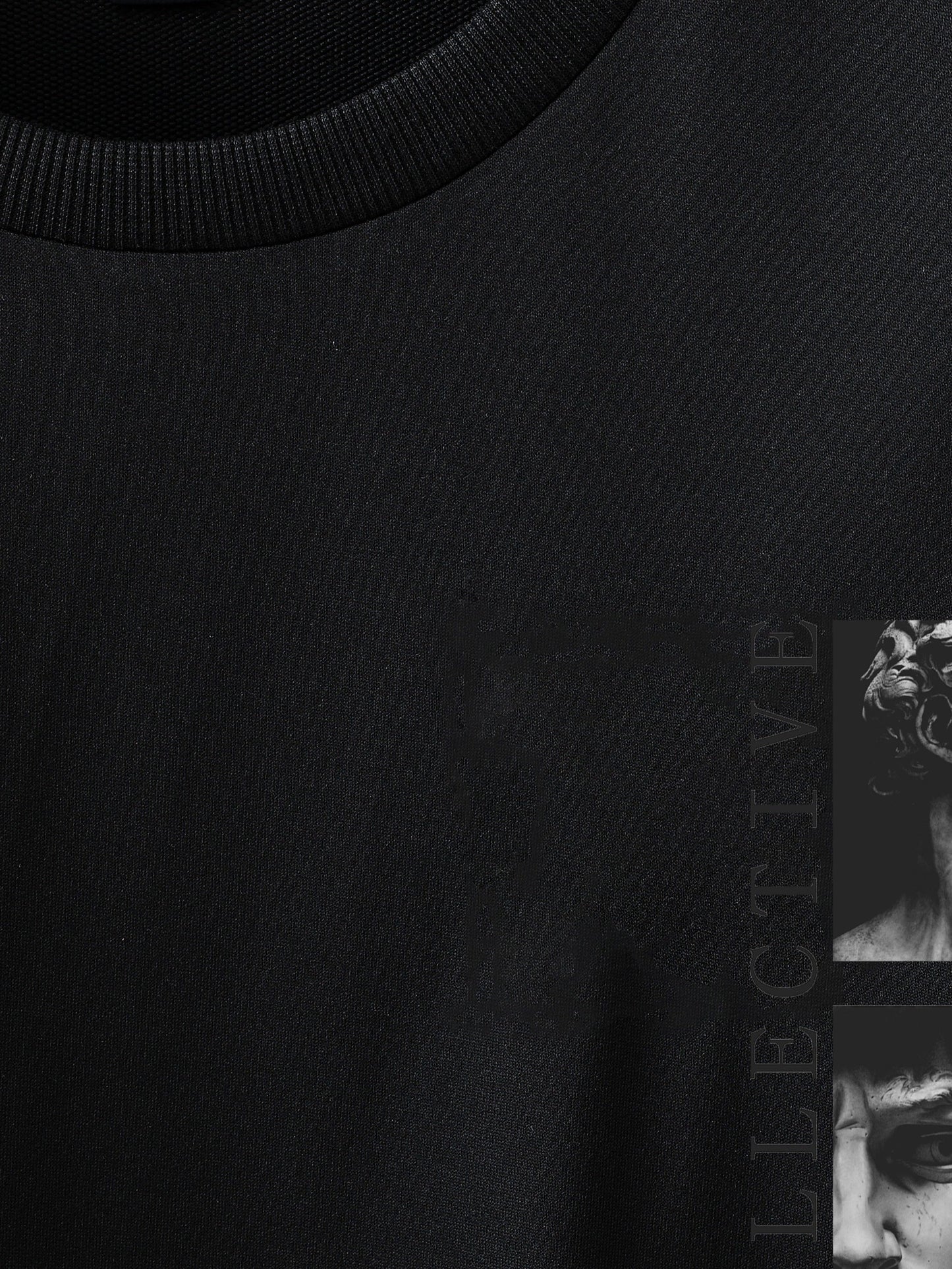 Men's Street Style Loose-Fit T-Shirt with Unique Back Print - Breathable Polyester, Machine Washable