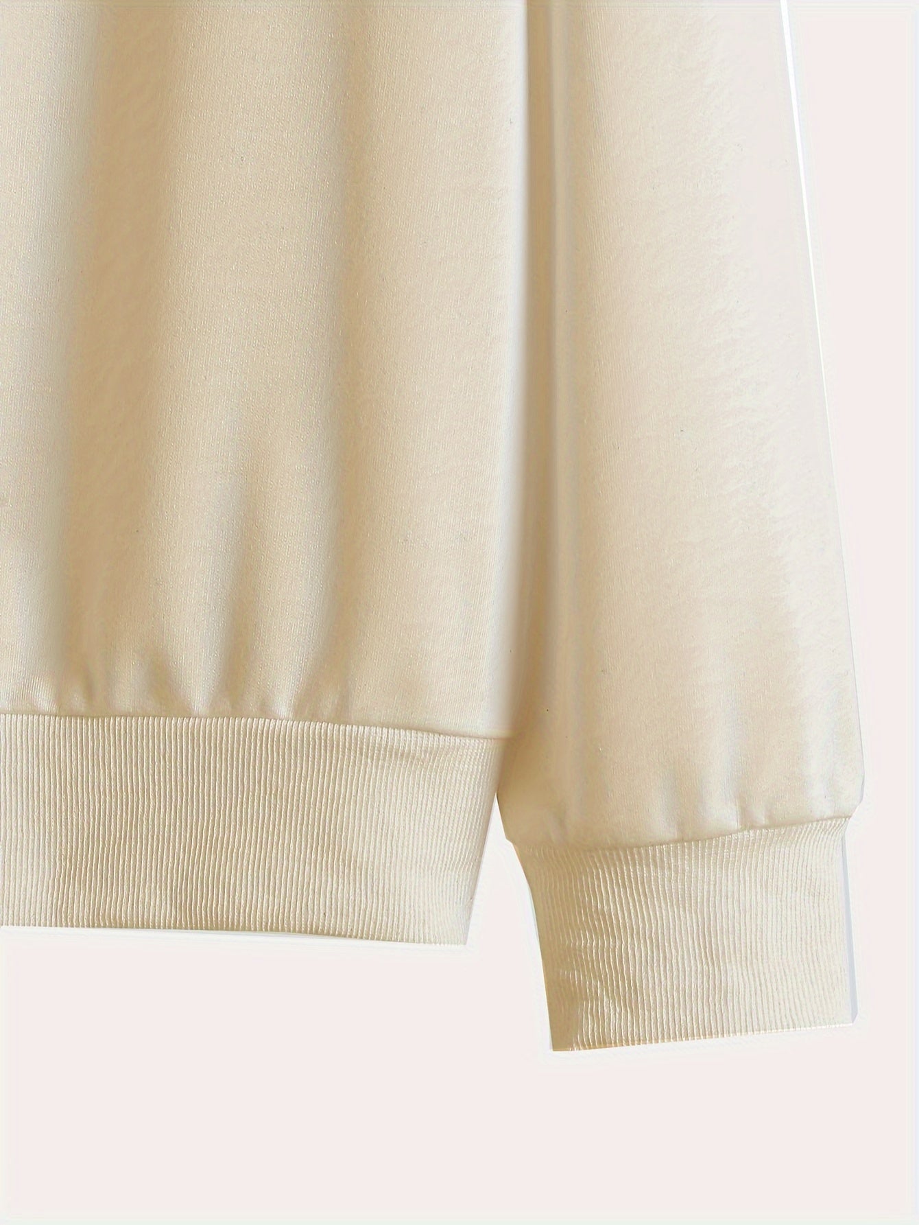 Men's Casual Long Sleeve Crew Neck Sweatshirt with Cool Bear Print - Soft Polyester Blend, Perfect for Fall & Winter