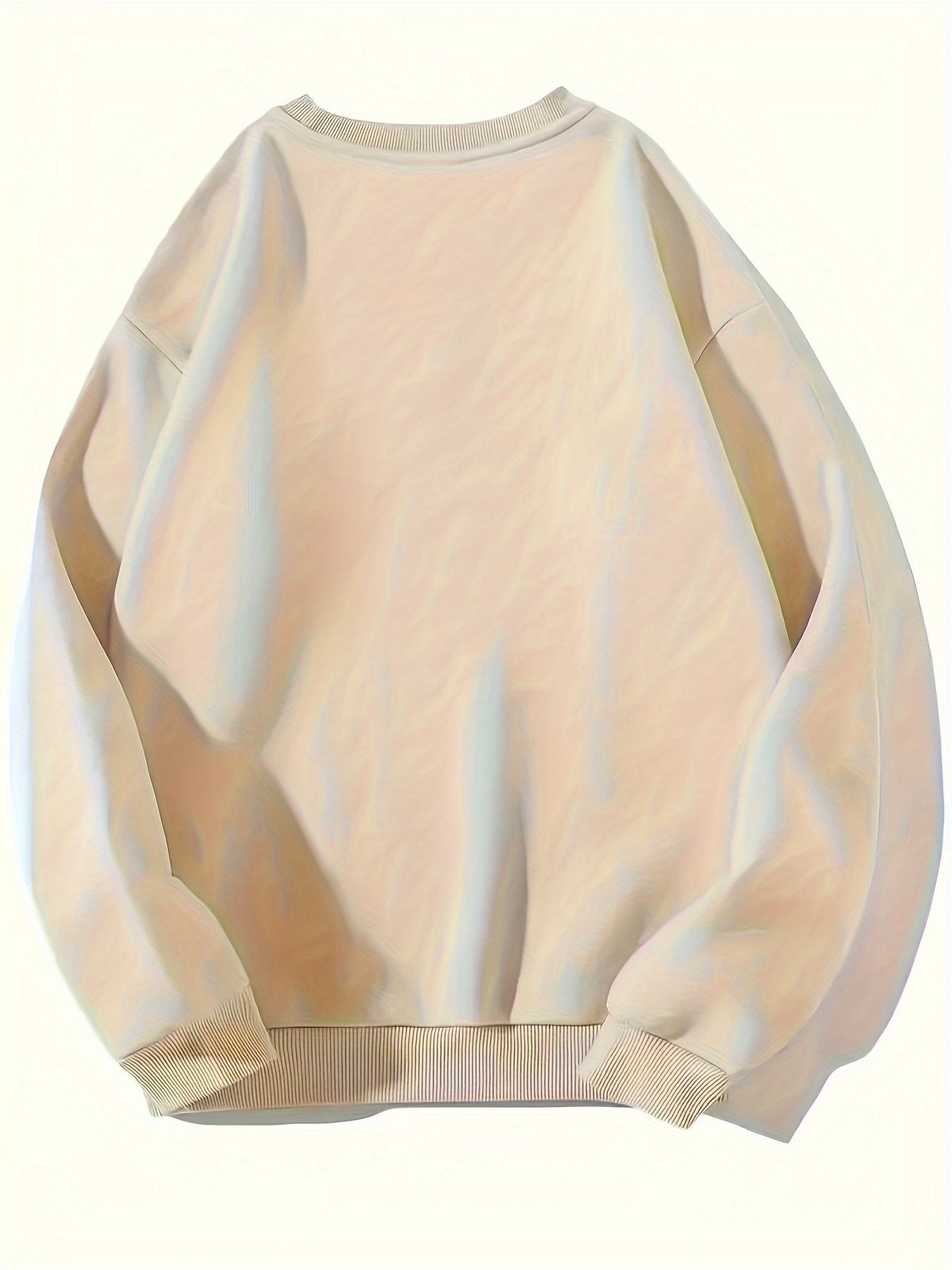 A Casual Sports Sweatshirt With A Simple Panda Print For Women With Long Sleeves And A Round Neck.