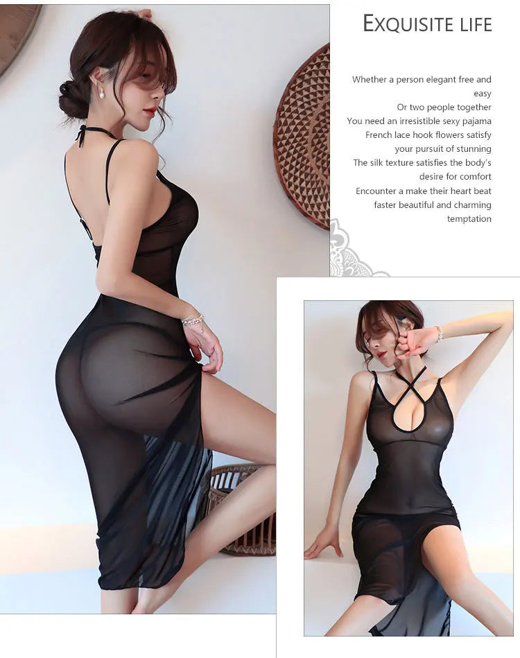 Sexy Perspective Nightclub Dress Thin Cute Long Skirt Womens Dresses Dresses For Formal Occasions Summer Cosplay Party Dresses