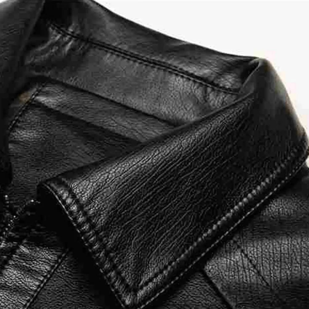 Chaqueta de traje de cuero para hombre, chaqueta ajustada, abrigo de PU, chaqueta de cuero de moda, chaqueta informal, chaquetas, ropa de calle, abrigo con cremallera para hombre