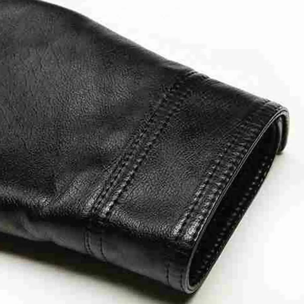 Chaqueta de traje de cuero para hombre, chaqueta ajustada, abrigo de PU, chaqueta de cuero de moda, chaqueta informal, chaquetas, ropa de calle, abrigo con cremallera para hombre