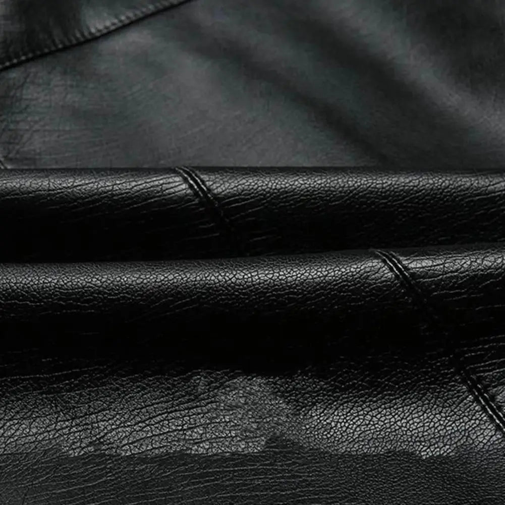 Chaqueta de traje de cuero para hombre, chaqueta ajustada, abrigo de PU, chaqueta de cuero de moda, chaqueta informal, chaquetas, ropa de calle, abrigo con cremallera para hombre