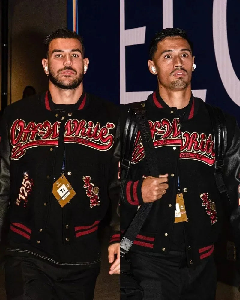 Streetwear Jacket Y2K Mens Hip Hop Cartoon Letter Embroidered Leather Retro Jacket Motorcycle Wear Baseball Jacket Zipper Coats