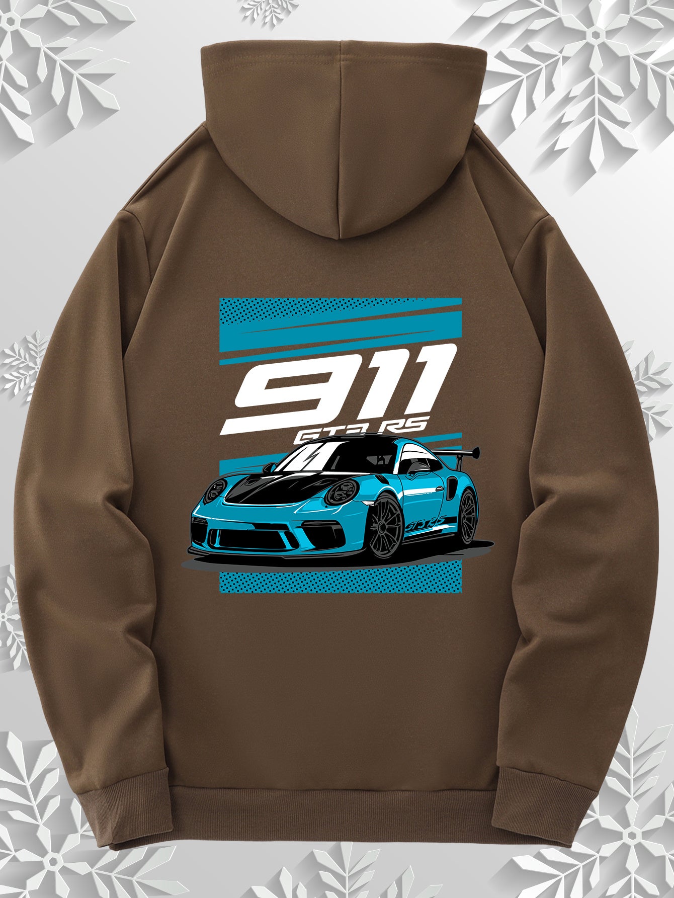 Cartoon sports car style hoodie | Cool racing car print design on the back, simple front, paying tribute to the classics, 9 colors to freely match, the best choice for car enthusiasts!