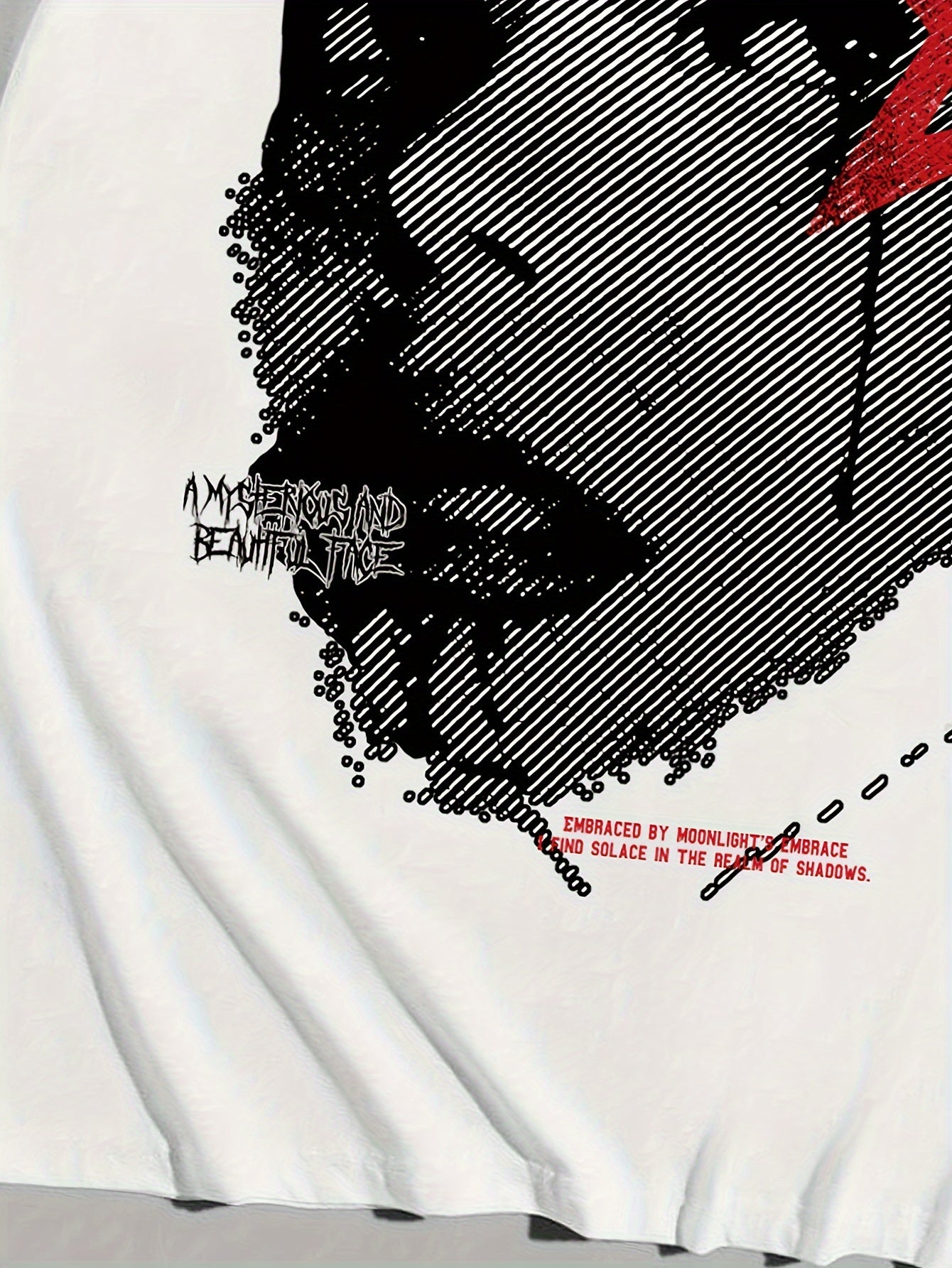 KOURRTER Men's Casual Graphic Tee - Loose Fit, Breathable Polyester Blend, Crew Neck, Short Sleeve Shirt with Unique Portrait Design