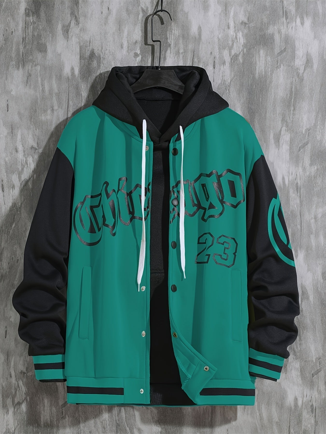 Spring And Autumn Street Men's Fashion Trend Loose Casual Baseball Uniform Jacket, Suitable For Outdoor And Dating
