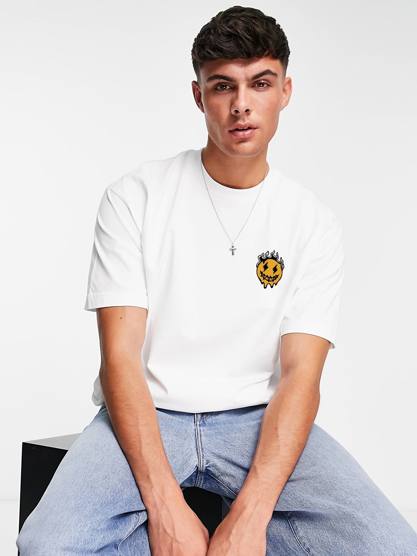 Men's Casual Crew Neck Short Sleeve T-shirt With 'My Future Is Not Just A Dream' Print