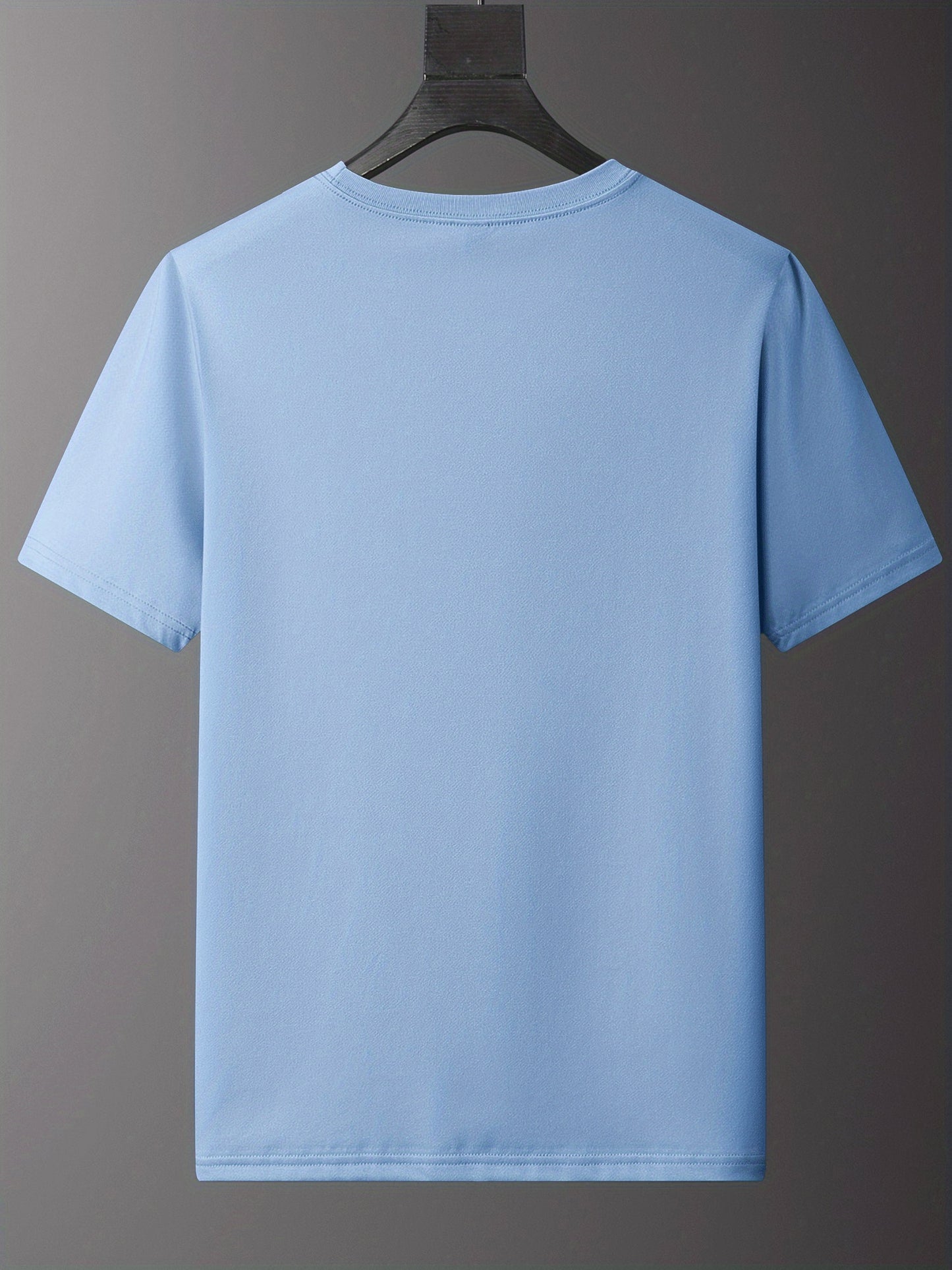 Men's SPARTA Graphic Tee - Beige Crew Neck Short Sleeve T-Shirt with Blue Spartan Helmet Design, 100% Polyester, Casual Summer Wear for Everyday & Special Occasions, Cool Oversized Tee Shirts