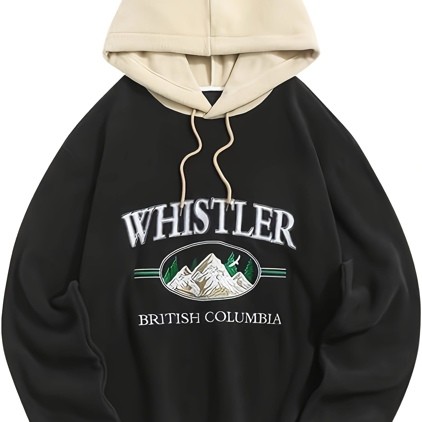 Men's Casual Cotton Pullover Hoodie With Contrast Stitching, Short Sleeve, Classic Fit, Knitted Fabric, Perfect For Daily Wear And Streetwear