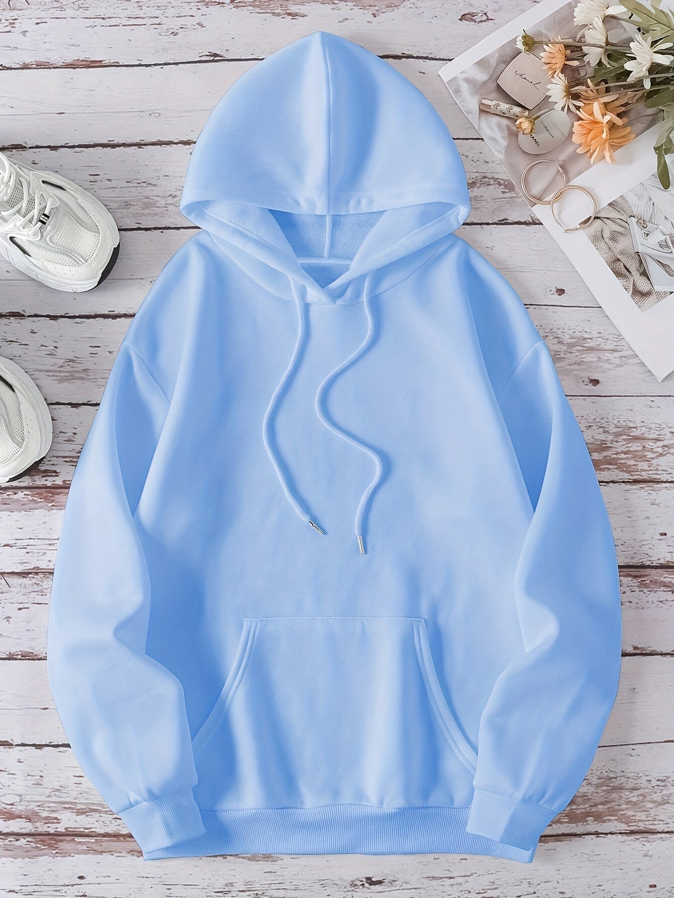 Women's Casual Sports Hooded Sweatshirt, Comfortable And Fashionable, Suitable For Sports And Daily Life, Letter Print