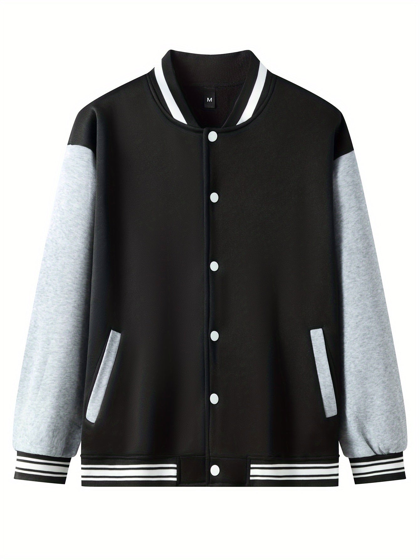 New York 26 Print Men's Fashion Trend Loose Casual Baseball Uniform Jacket, Suitable For Outdoor And Dating For Spring And Autumn
