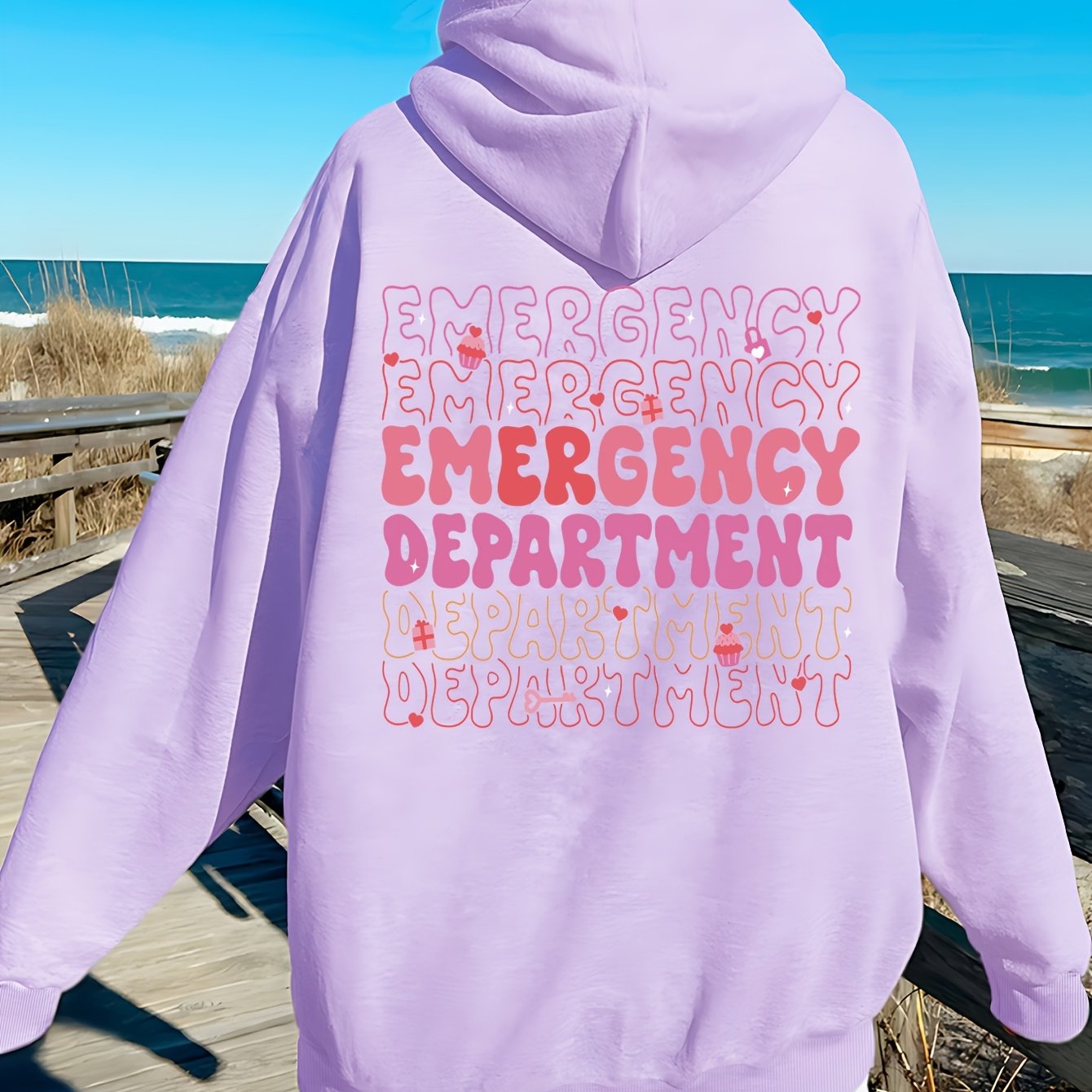Women'S Casual Printed Graphic Hoodie