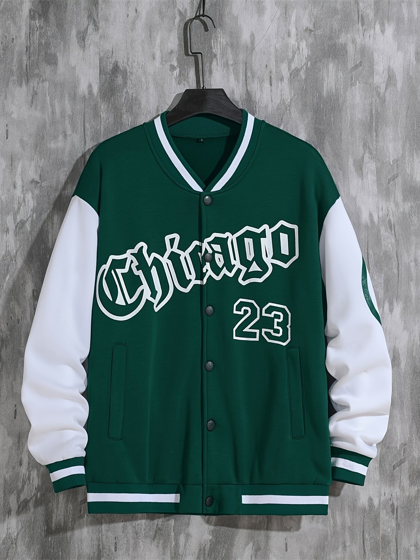 Spring And Autumn Street Men's Fashion Trend Loose Casual Baseball Uniform Jacket, Suitable For Outdoor And Dating