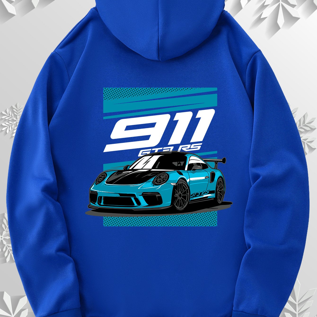 Cartoon sports car style hoodie | Cool racing car print design on the back, simple front, paying tribute to the classics, 9 colors to freely match, the best choice for car enthusiasts!