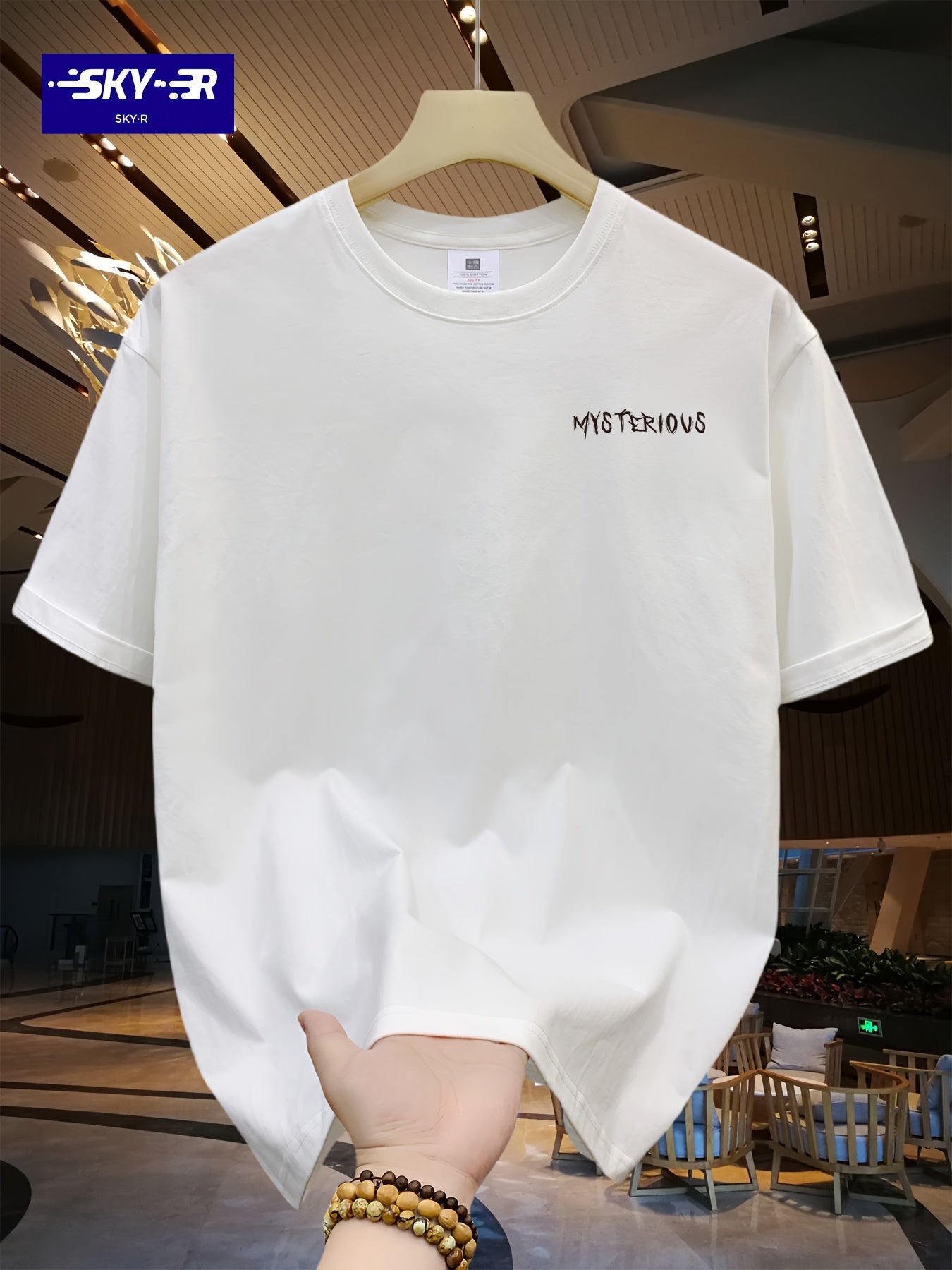 Men's Loose 100% Cotton Portrait Graphic Print T-shirt, Casual Short Sleeve Crew Neck Tee, Men's Clothing For Summer Outdoor
