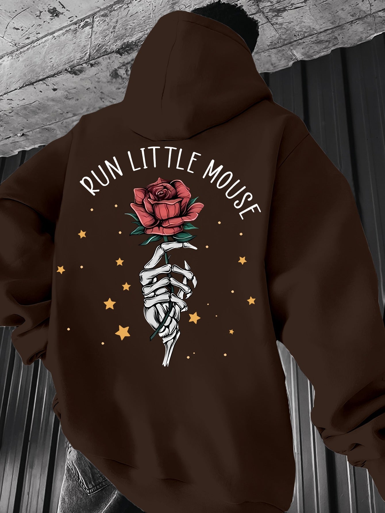 Men's Casual Hoodie with Geometric Print - Drawstring, Kangaroo Pocket Pullover Sweatshirt for Spring/Fall