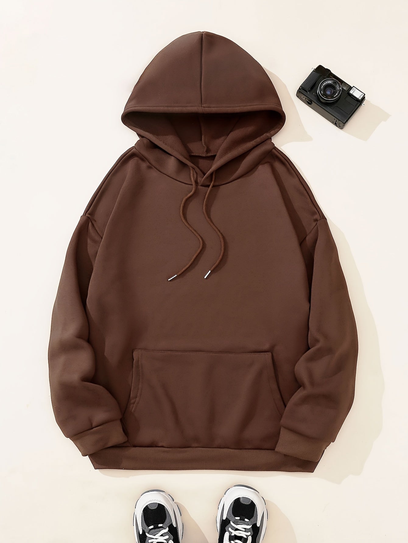 Personalized Letter Flowers Hoodie: Relaxed Regular Fits, Soft and Slightly Stretchable Polyester, Long Sleeve Design - Perfect for Fall/Winter Women