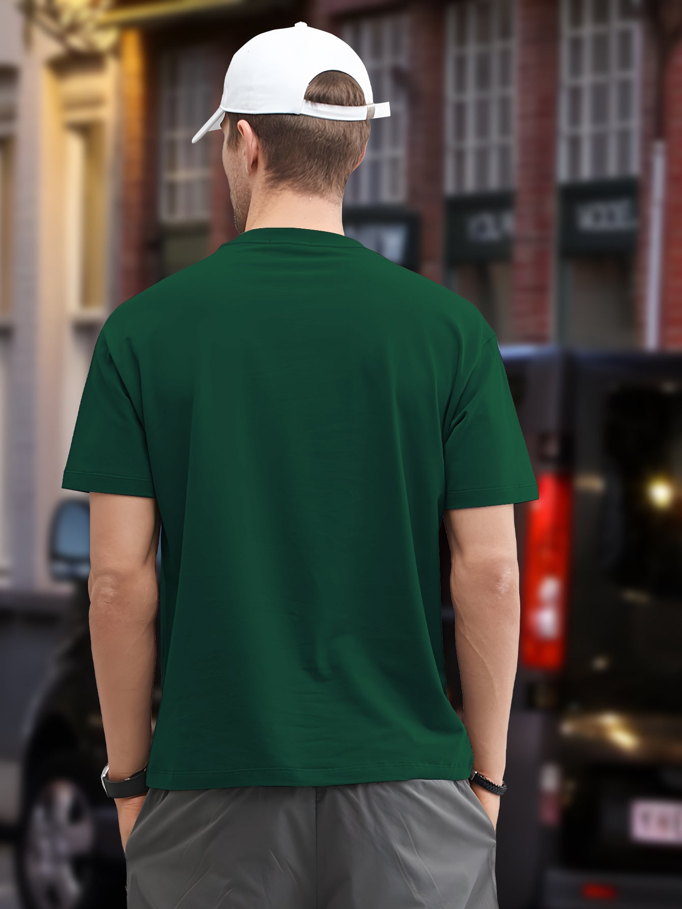 Men's Plus Size Black T-Shirt with Panda Graphic - Casual, Non-Stretch Polyester, Crew Neck, Short Sleeve Tee for Summer, Oversized T Shirt