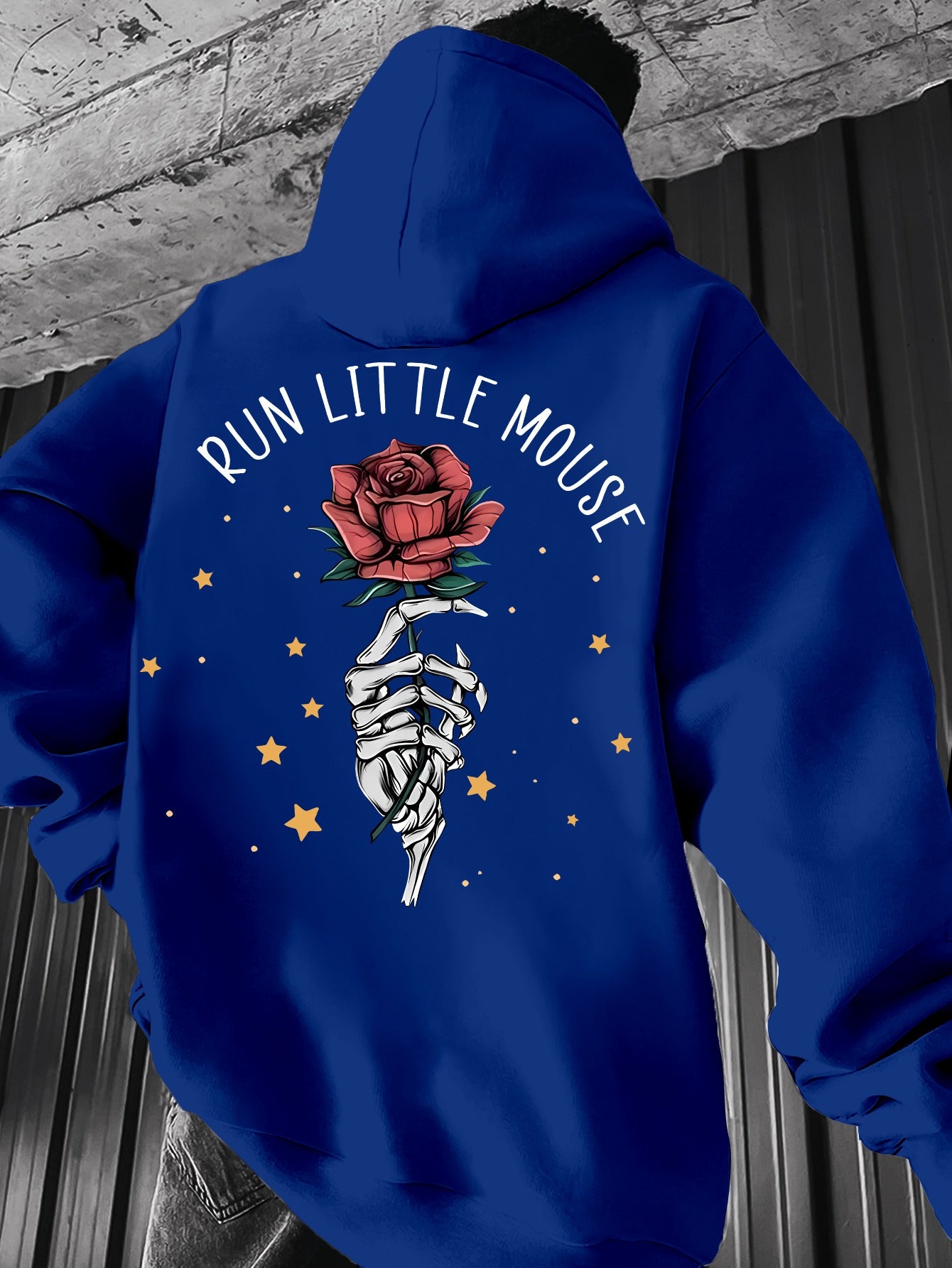 Men's Casual Hoodie with Geometric Print - Drawstring, Kangaroo Pocket Pullover Sweatshirt for Spring/Fall