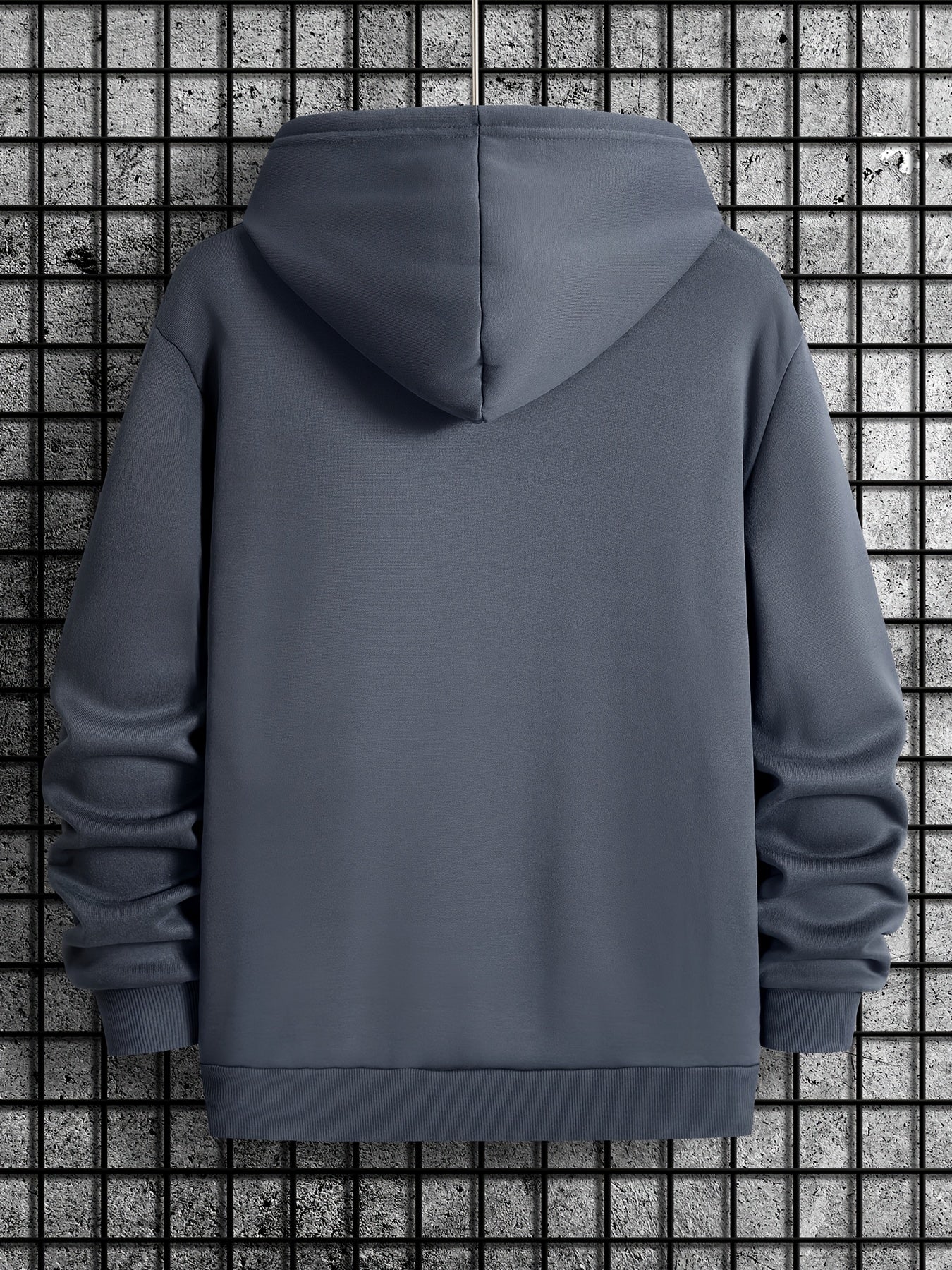 Men's Trust No One Graphic Print Casual Hoodie - 100% Polyester Knit Fabric with Hood, Slight Stretch, Regular Fit Long Sleeve Fashion Pullover for Fall/Winter