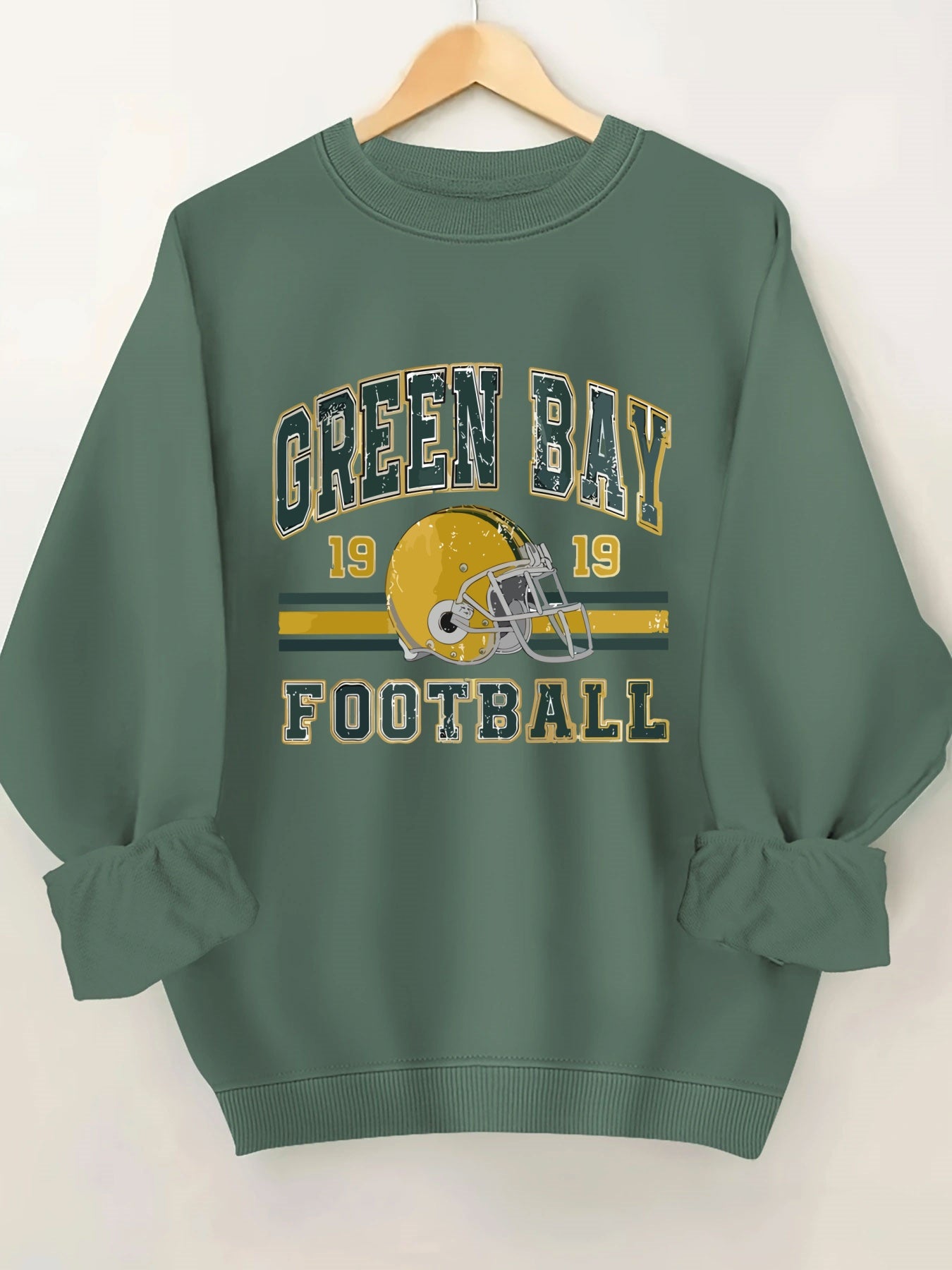 Letter Print Crew Neck Casual Sweatshirt, Polyester 100% Women'S Clothing for Fall & Spring