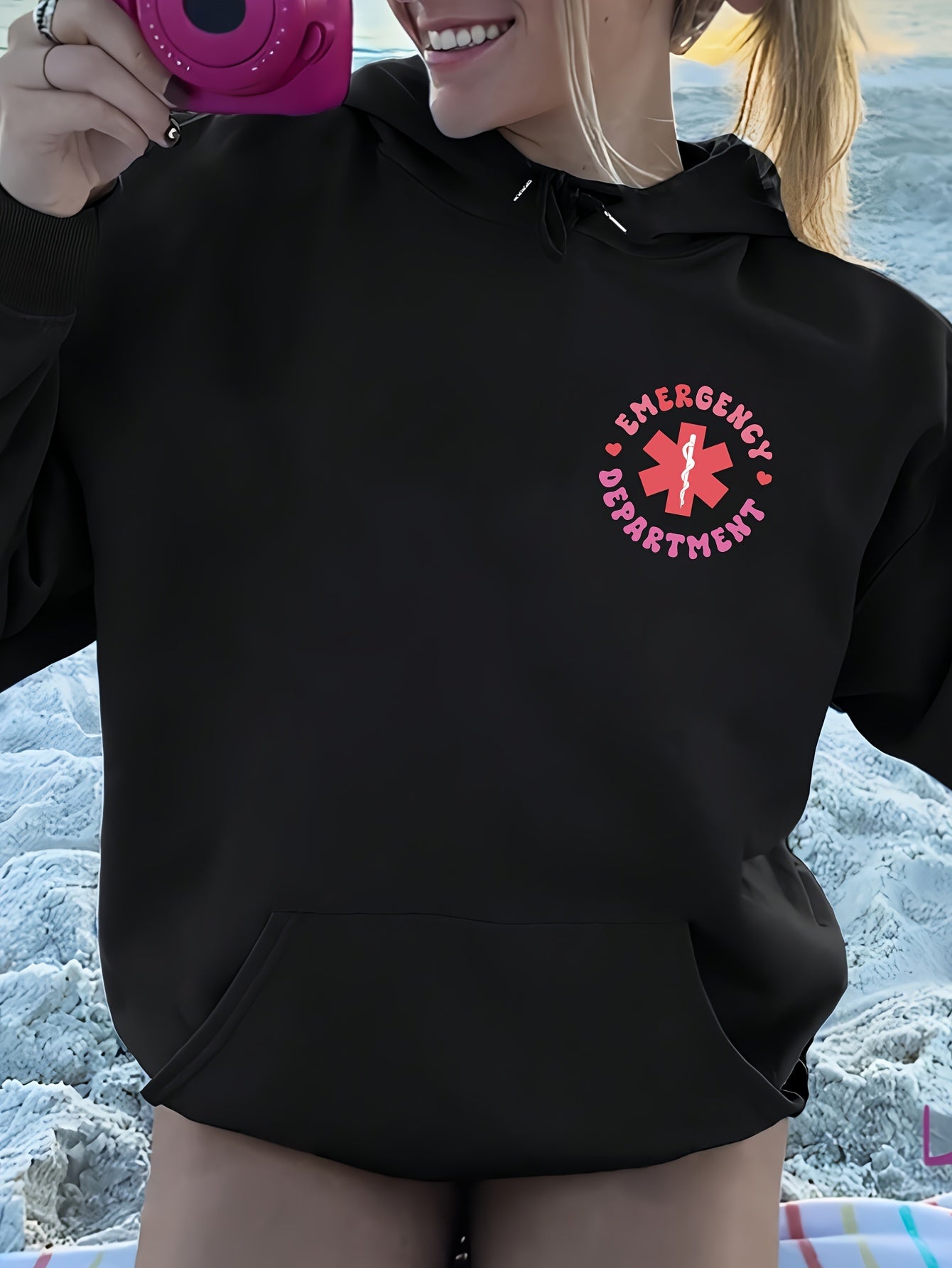 Women'S Casual Printed Graphic Hoodie