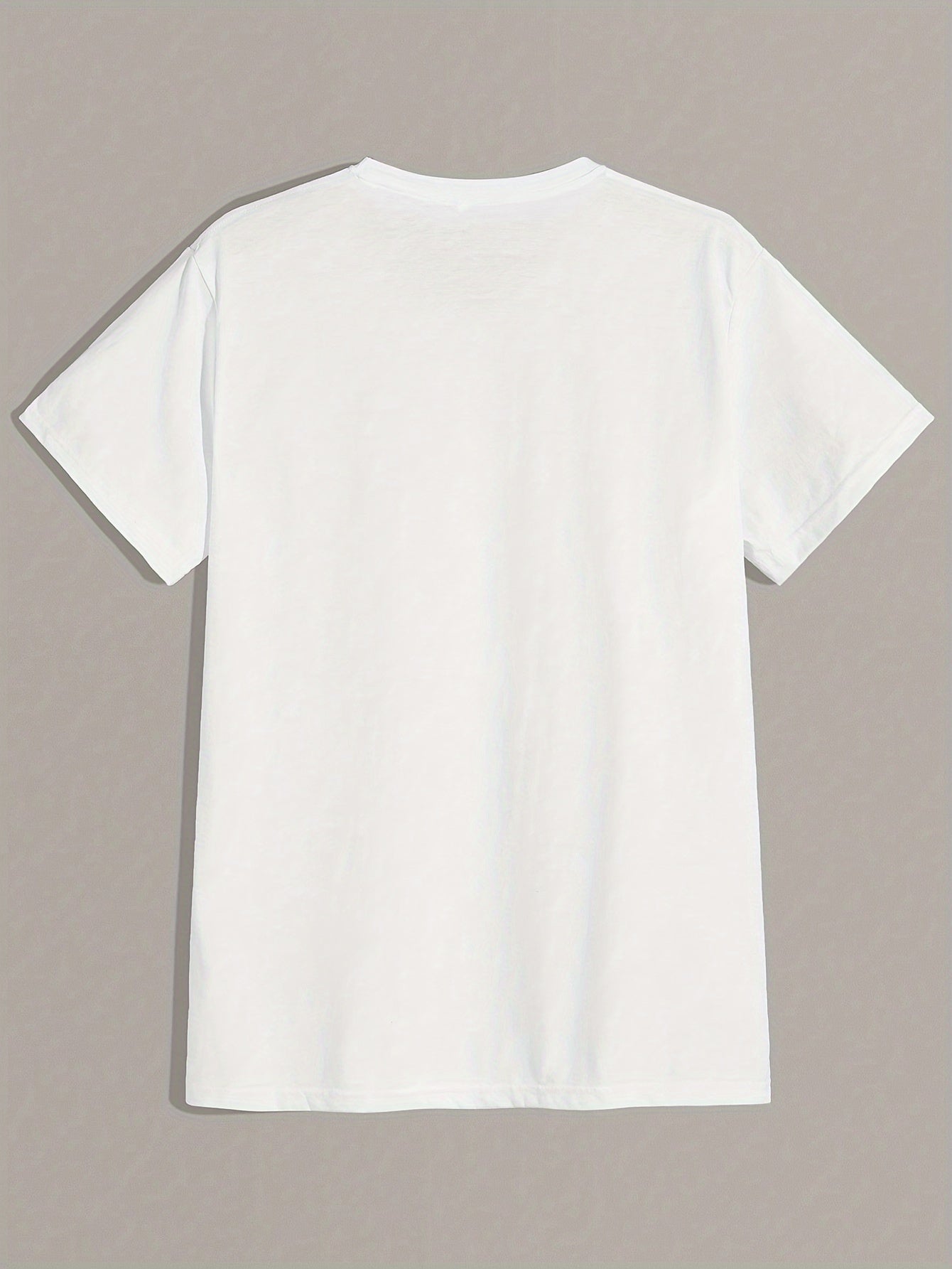 1pc Men's Casual Polyester T-Shirt with Geometric Pattern Print, Round Neck, Short Sleeve, Regular Fit, Summer Tee - 180gsm Knitted Fabric