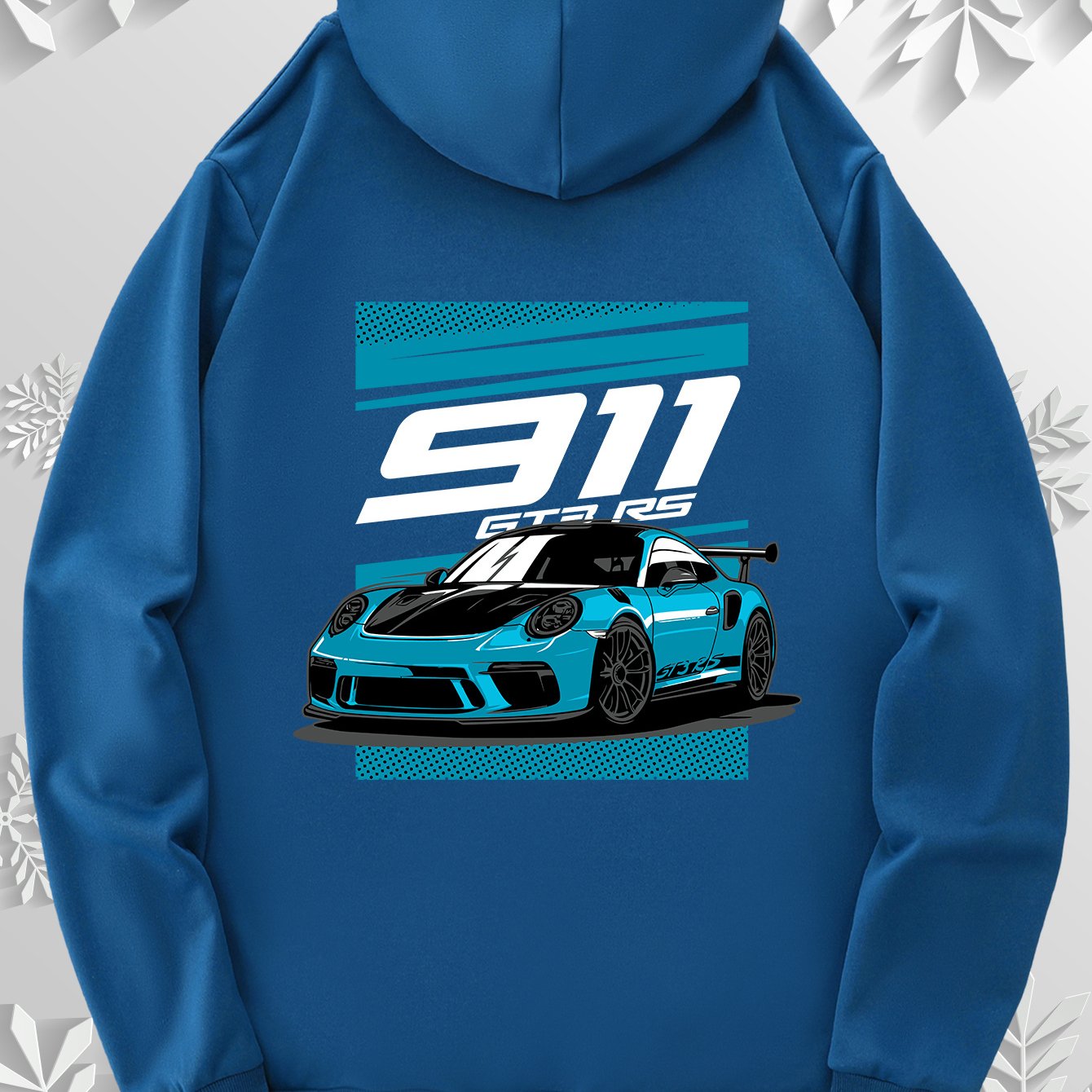 Cartoon sports car style hoodie | Cool racing car print design on the back, simple front, paying tribute to the classics, 9 colors to freely match, the best choice for car enthusiasts!