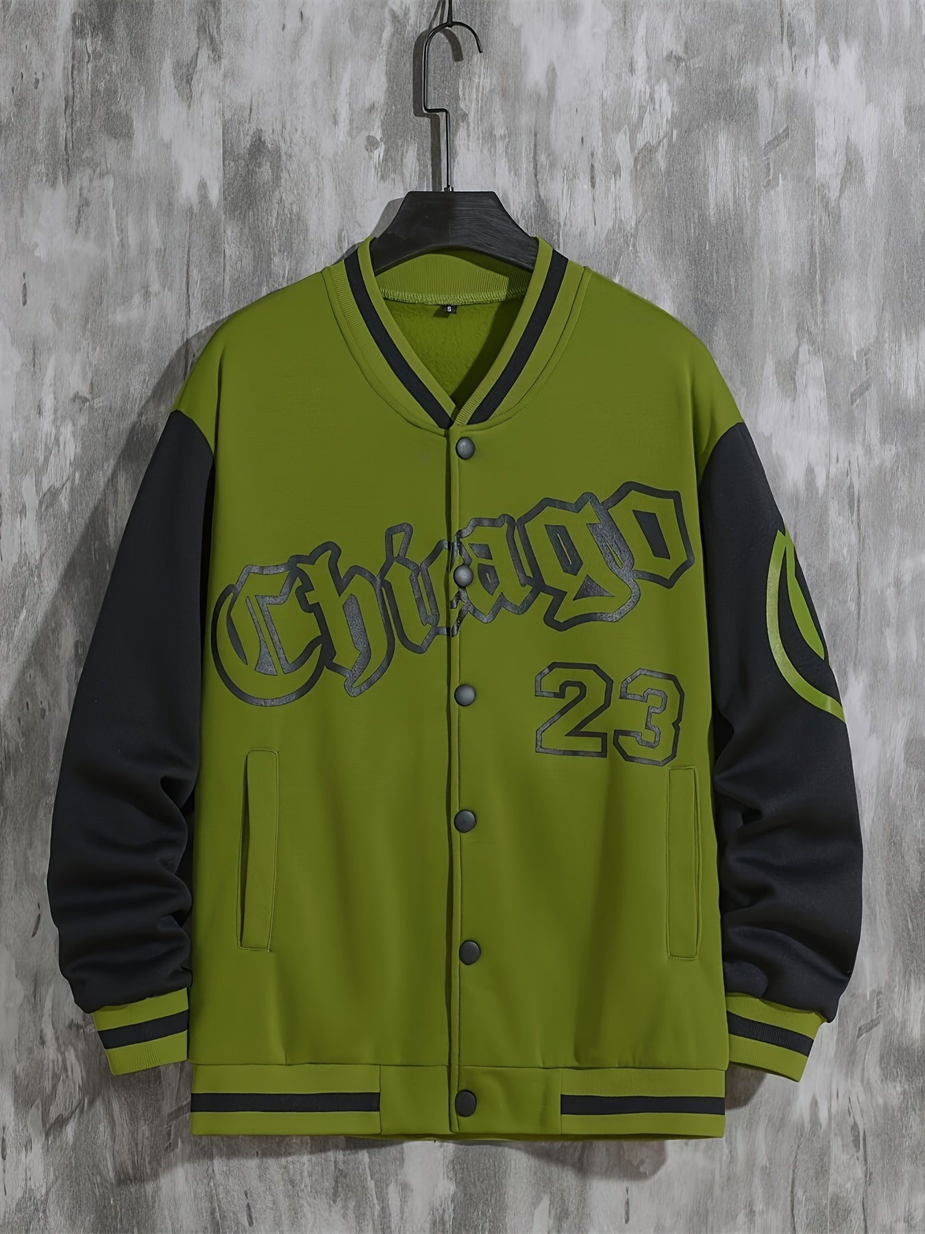 Spring And Autumn Street Men's Fashion Trend Loose Casual Baseball Uniform Jacket, Suitable For Outdoor And Dating