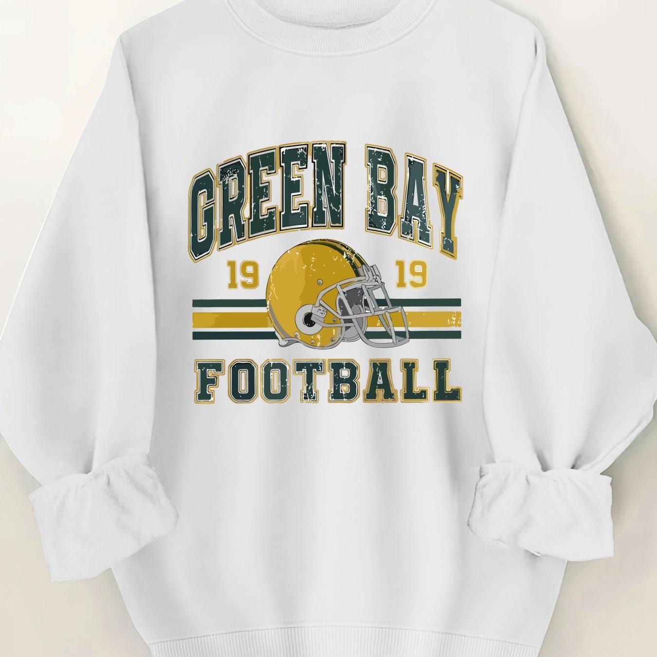 Letter Print Crew Neck Casual Sweatshirt, Polyester 100% Women'S Clothing for Fall & Spring
