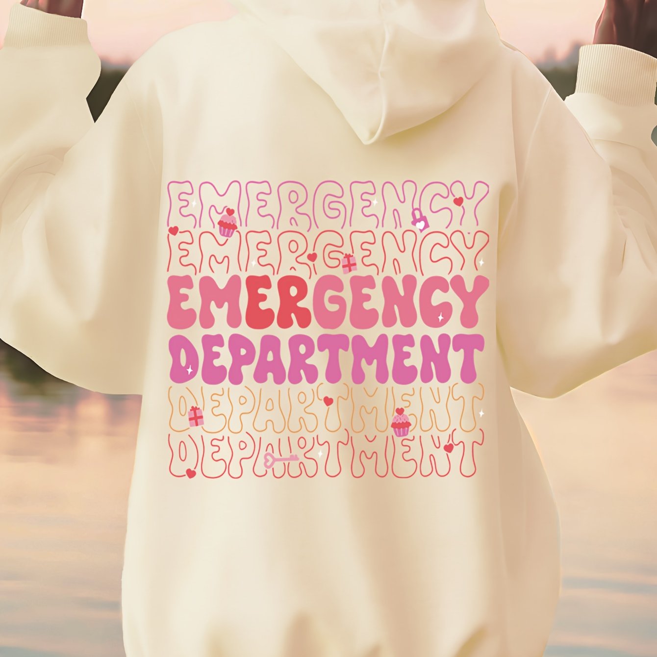 Women'S Casual Printed Graphic Hoodie