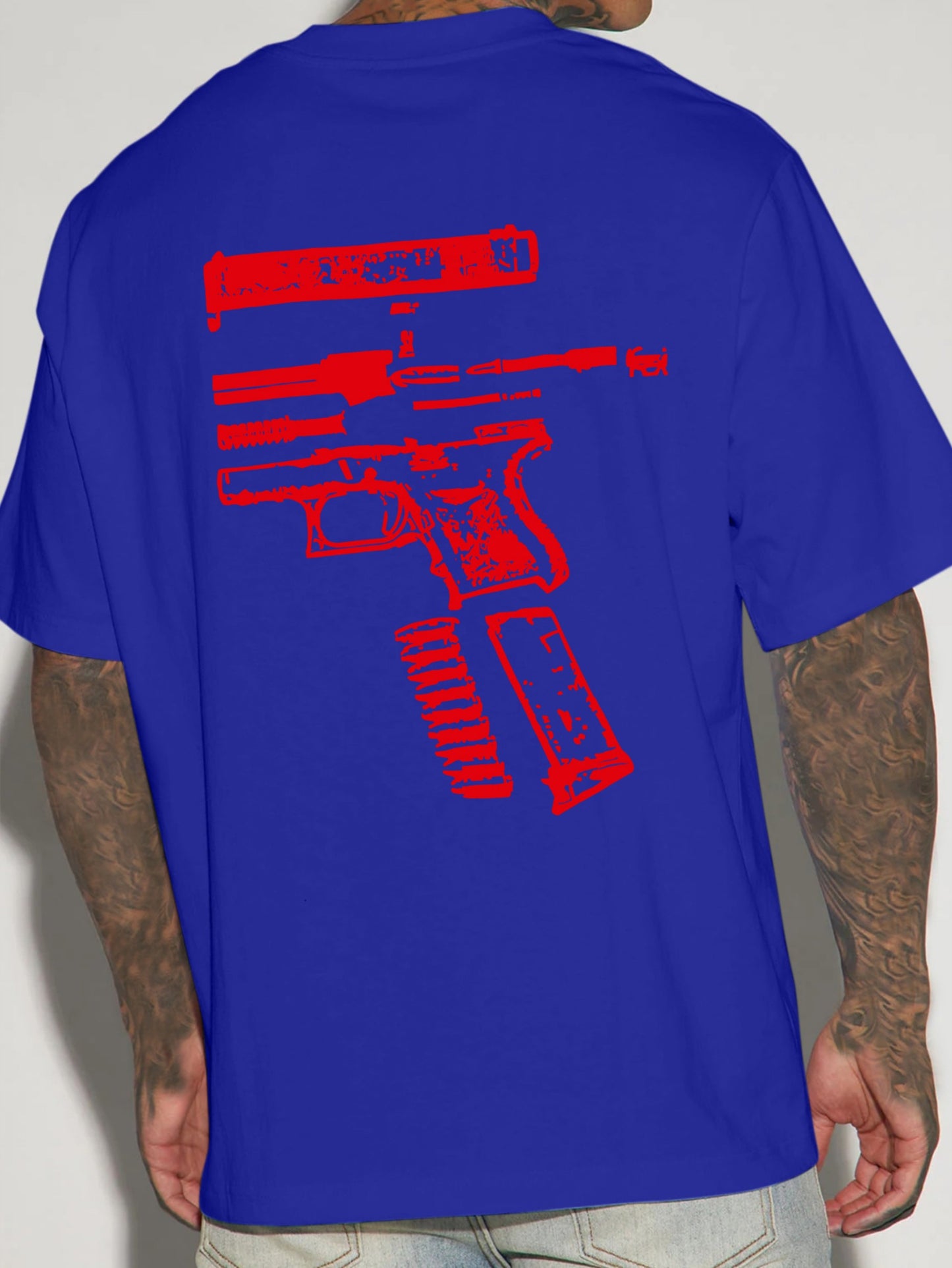 In Glock We Trust" Men's Cotton T-Shirt - Soft, Comfortable & Stylish with Unique Letter Print Design
