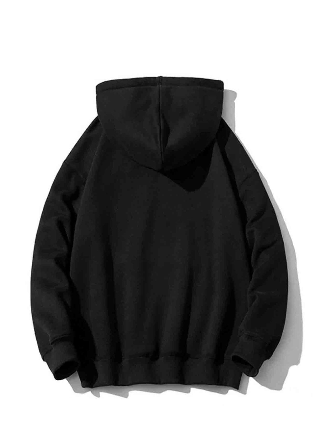 Men's Cartoon Network Hoodie, Fashionable Casual Pullover with Kangaroo Pocket, Loose Fit Long Sleeve Sweatshirt, All-Season Style, Knitted Fabric, Polyester, Geometric Print