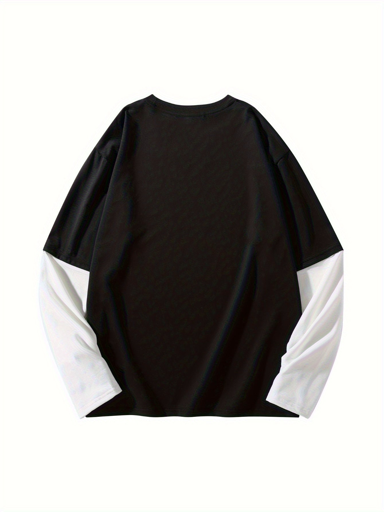 1pc Men'S Casual Street Gentleman Graphic Tee, American Trendy Oversized T-Shirt, Polyester Stretch Fabric, Round Neck, Loose Fit, All-Season Top