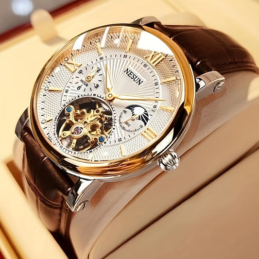 Nesun Mechanical Watch - Fully Automatic Luminous Business Gentleman Men's Watch - Without Battery Day to Send