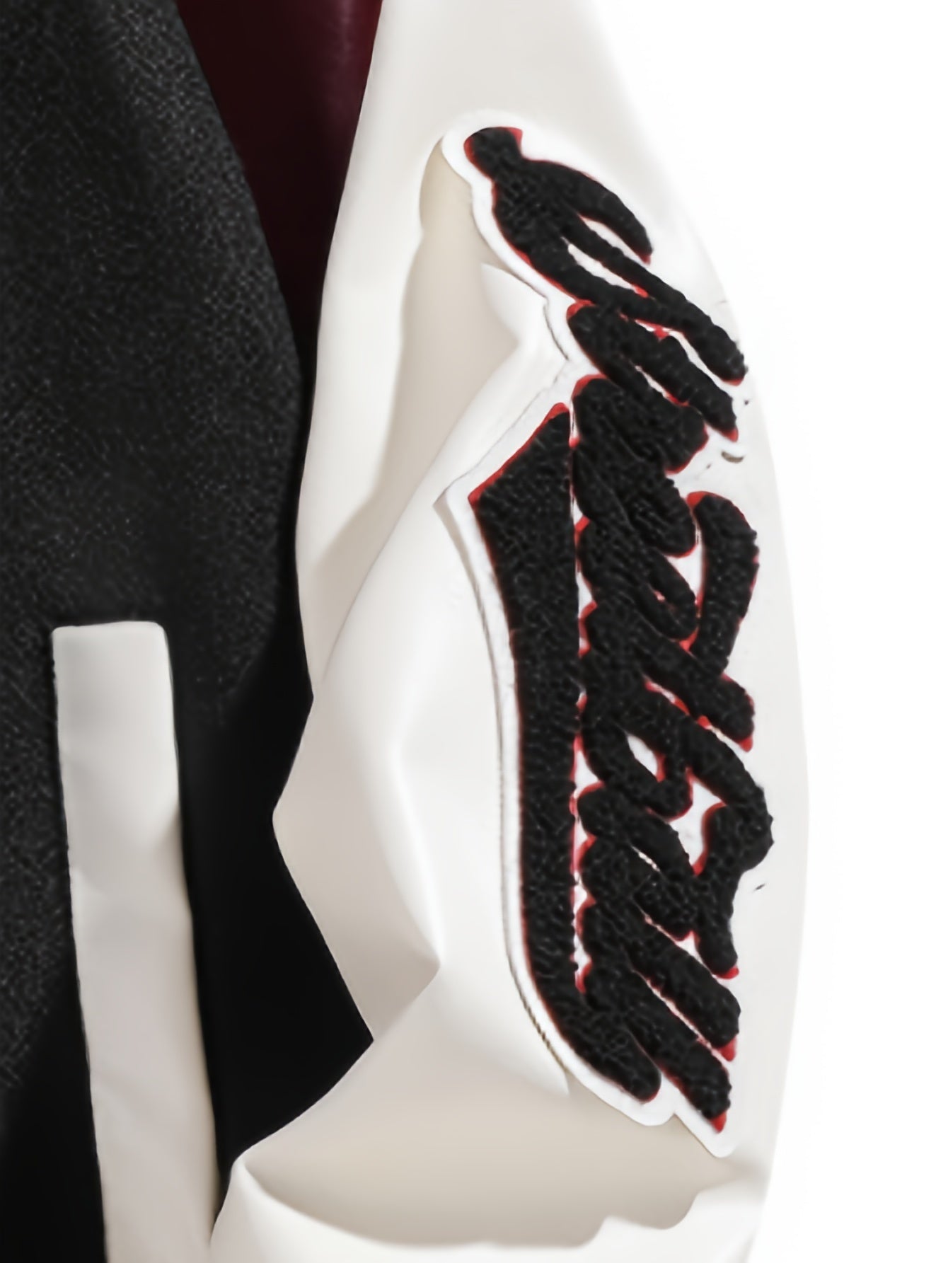 Men's Color Matching Letters Embroidery Striped Baseball Jacket With Pockets, Casual Baseball Collar Button Up Long Sleeve Varsity Jacket For Outdoor