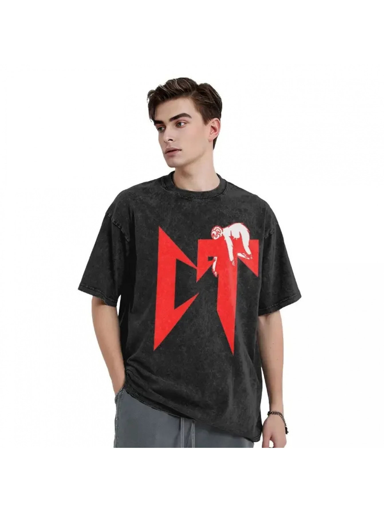 Oversized Streetwear T-Shirts Featuring Printed Designs, Suitable for Both Men And Women, Reflecting The Individuality of Hip Hop Fashion by Nathanael Cano.