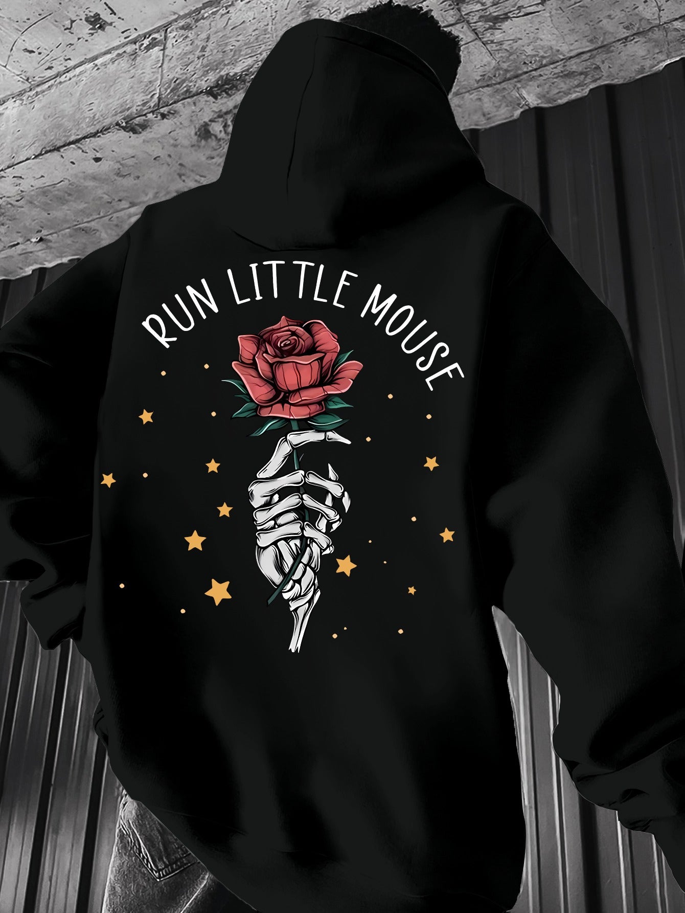 Men's Casual Hoodie with Geometric Print - Drawstring, Kangaroo Pocket Pullover Sweatshirt for Spring/Fall