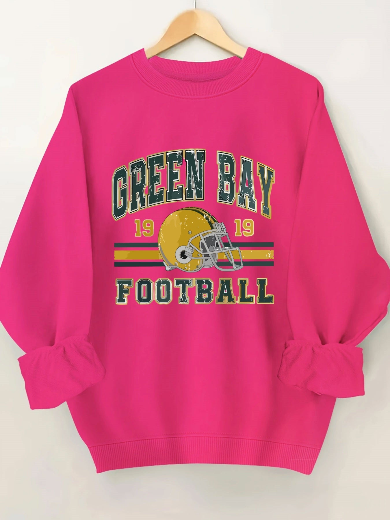 Letter Print Crew Neck Casual Sweatshirt, Polyester 100% Women'S Clothing for Fall & Spring