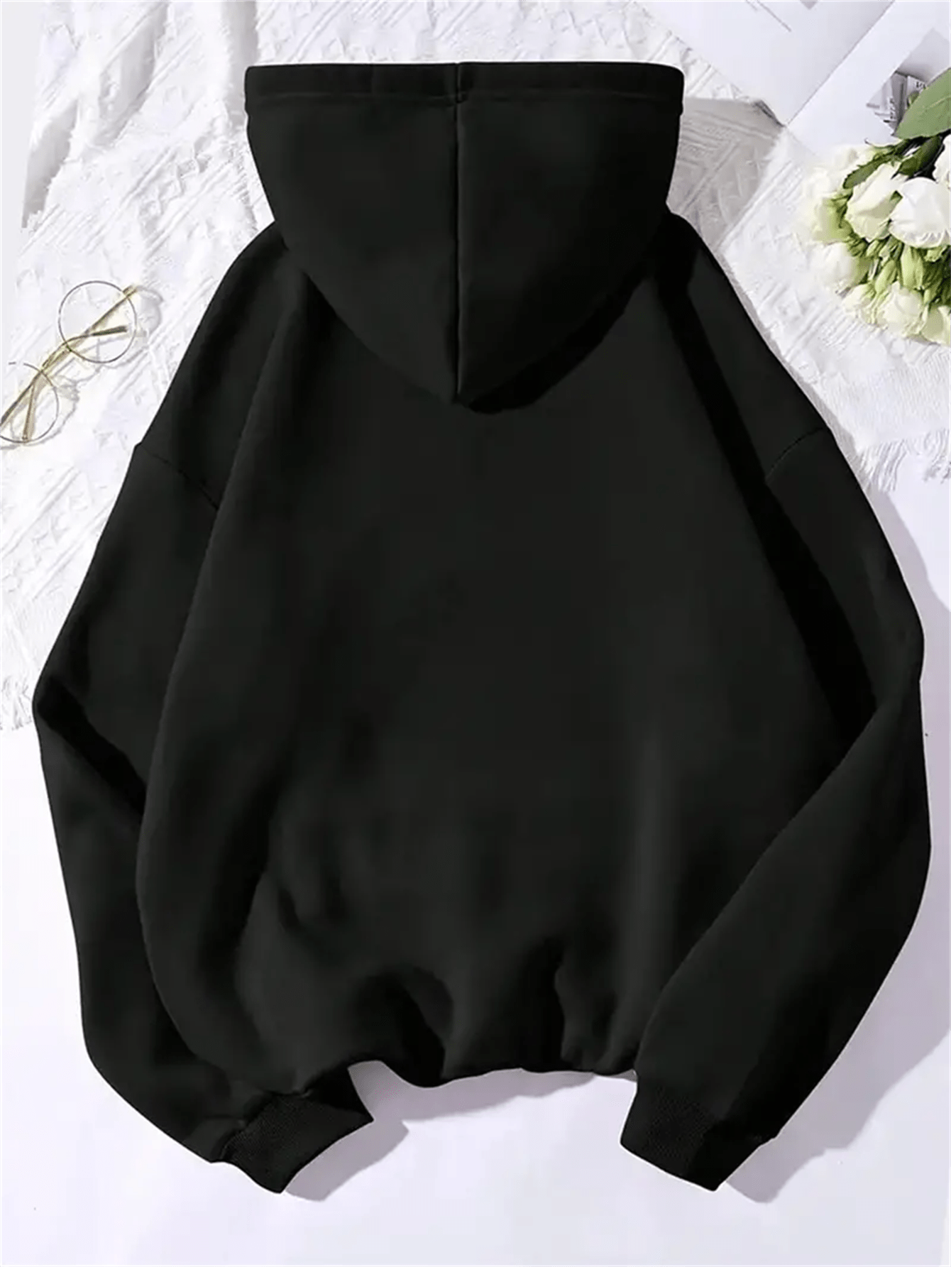 1pc "PLZ USE IT" Graphic Print Hoodie - Women'S Active Long Sleeve Sweatshirt, Street Style, Fashionable Hood and Spacious Kangaroo Pocket, Soft and Comfortable Polyester Knit Fabric, Casual All-Season Sweatshirt