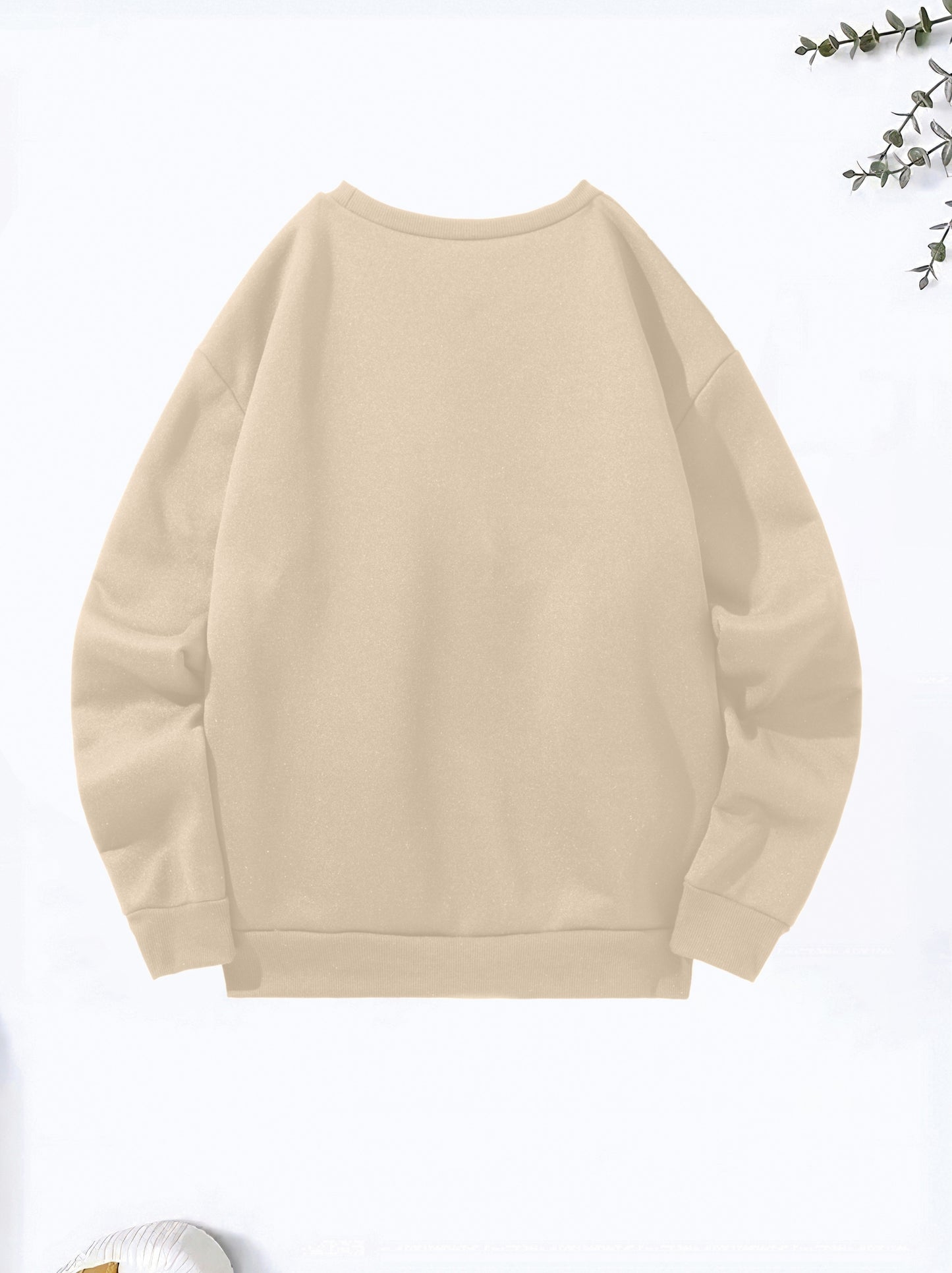 MILANO Print Pullover Sweatshirt, Casual Long Sleeve Crew Neck Sweatshirt For Fall & Winter, Women's Clothing