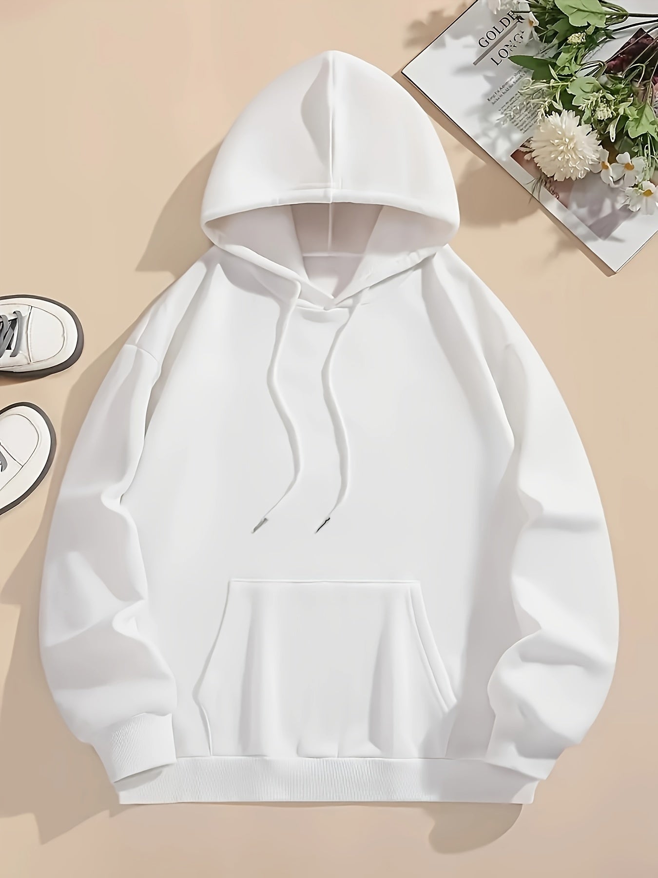 Women's Casual Graphic Teddy Bear Hoodie - Stylish Black Pullover with Colorful Design, Drawstring Hood, Long Sleeves, Machine Washable, Polyester - Perfect for Fall & Winter