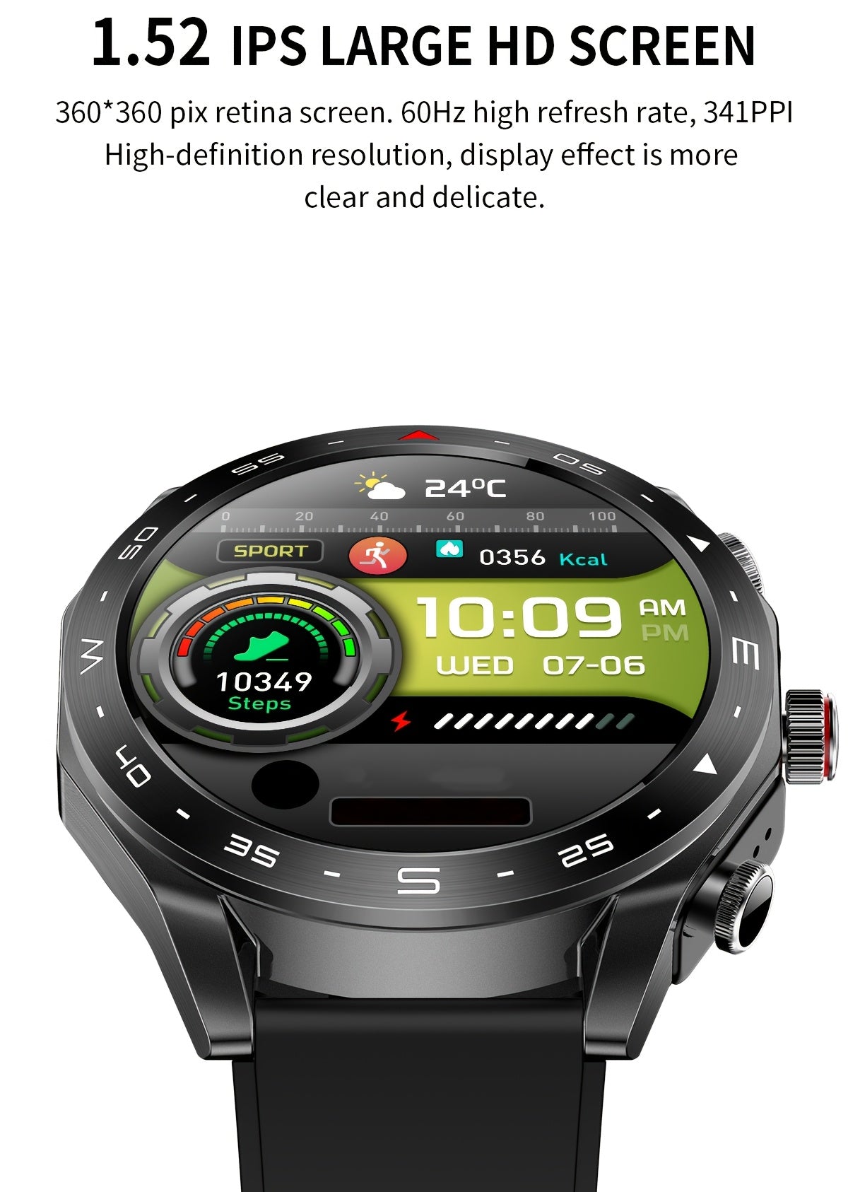 [Popular Choice] Smart Watch with Built-in TWS Headphones - AI Voice, HD Touch Screen, Fitness Tracker, Watch with Steel/Silicone Strap for Men
