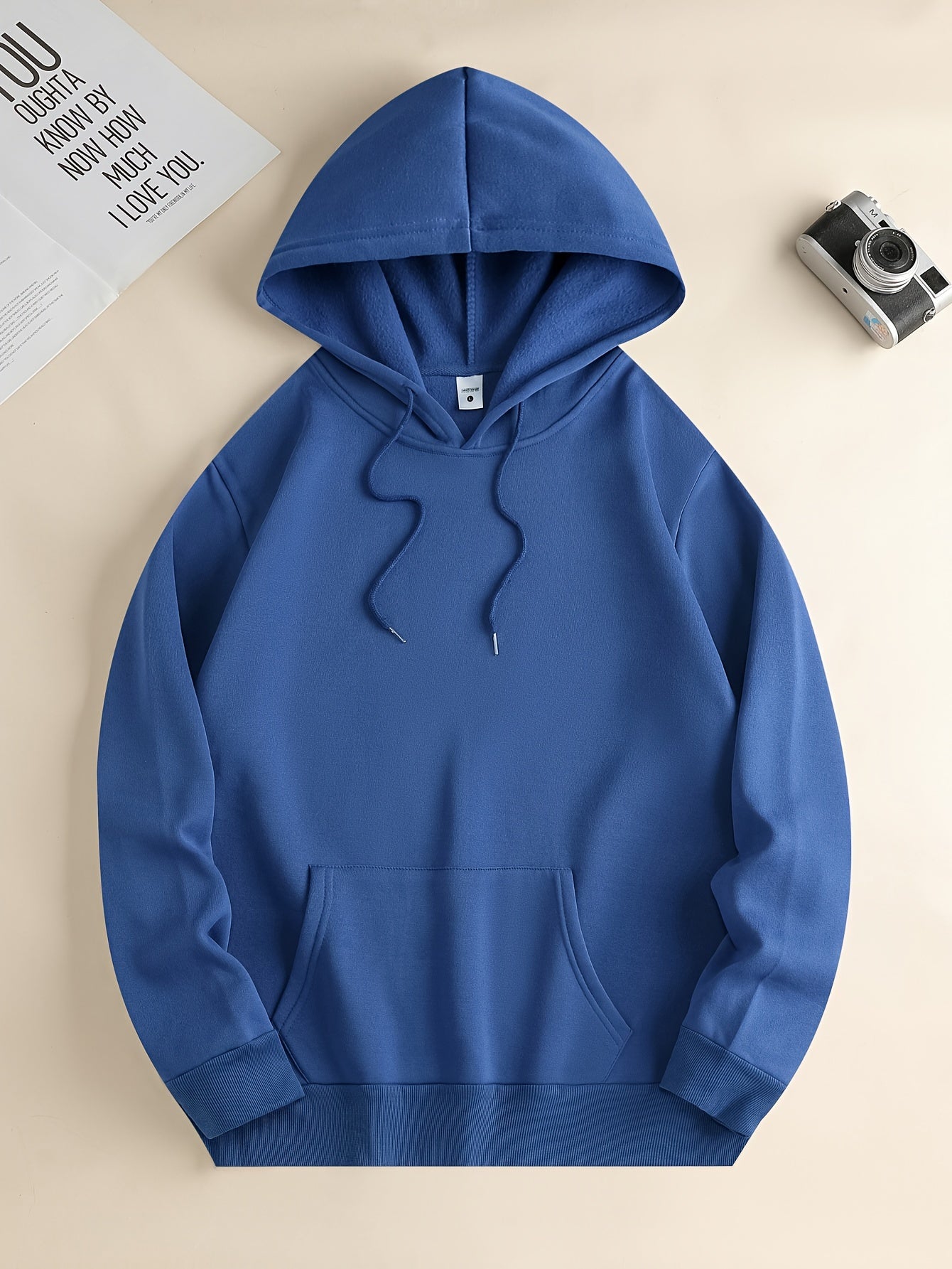 1pc Men'S Casual Street Gang Gesture Print Hoodie, Polyester Knit Fabric with Slight Stretch, Regular Fit Hooded Sweatshirt with Drawstring and Kangaroo Pocket, All-Season Top