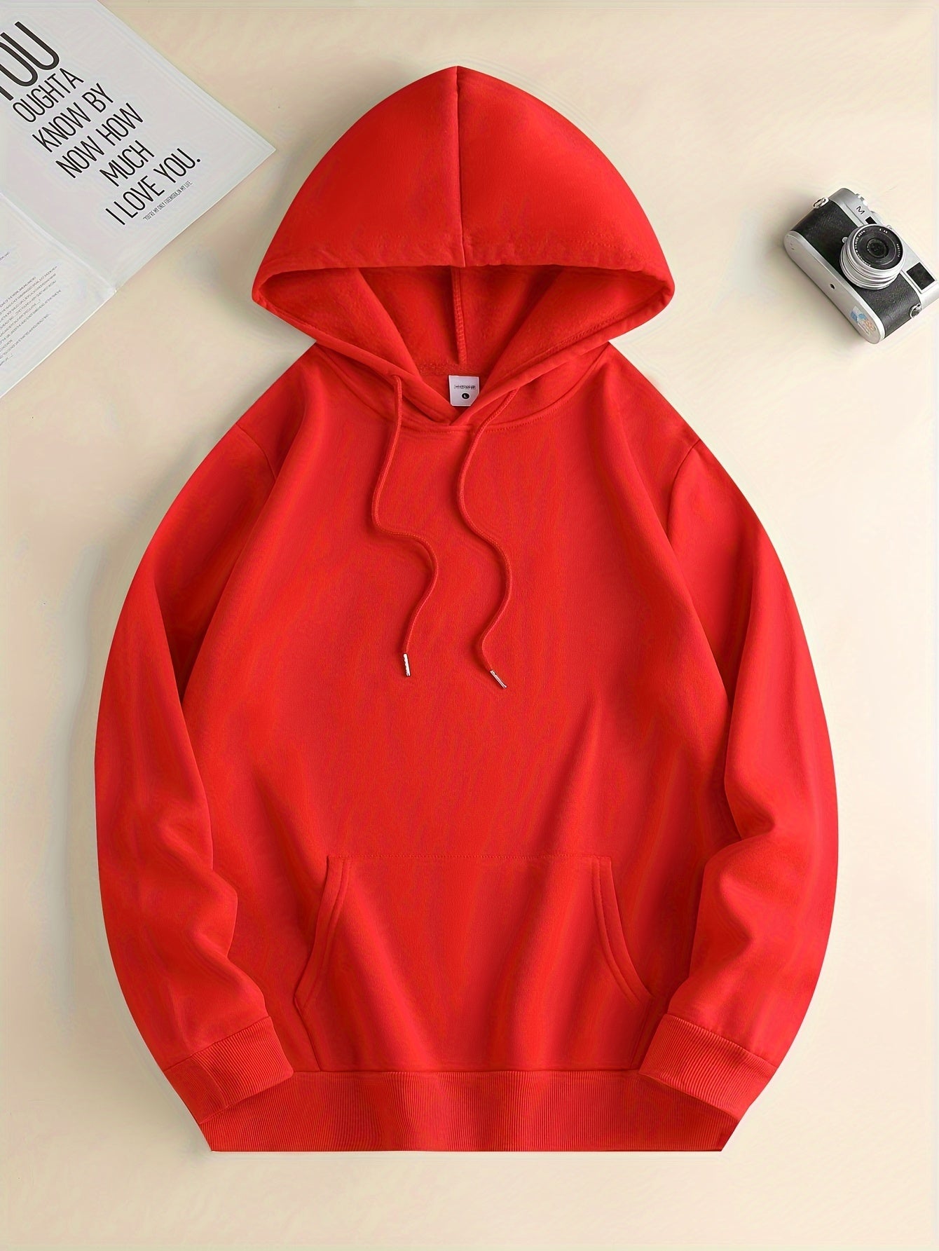 1pc Men'S Casual Street Gang Gesture Print Hoodie, Polyester Knit Fabric with Slight Stretch, Regular Fit Hooded Sweatshirt with Drawstring and Kangaroo Pocket, All-Season Top