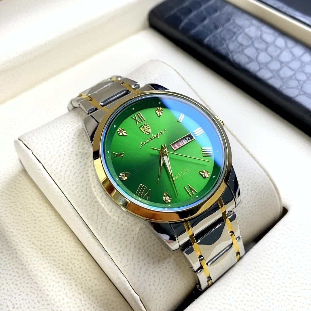 Luminous Calendar Men's Quartz Watch Business Sports Teenagers Trend Stainless Steel Student Wristwatches, Ideal choice for Gifts Christmas Gift Valentine's Day
