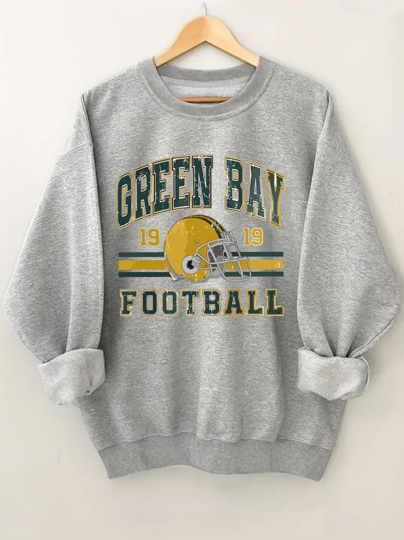 Letter Print Crew Neck Casual Sweatshirt, Polyester 100% Women'S Clothing for Fall & Spring